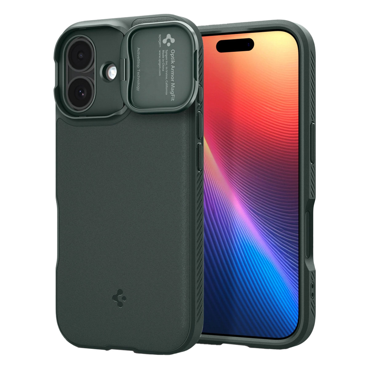 Spigen Optik Armor MagSafe Apple iPhone 17 - Abyss Green