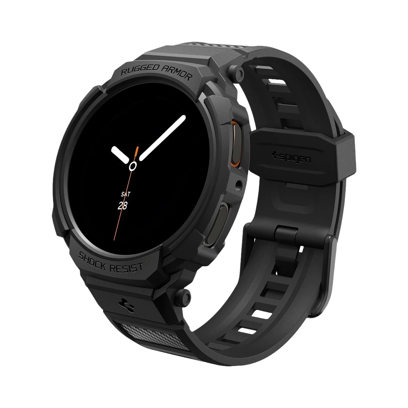 Spigen Coque Rugged Armor™ Pro Samsung Galaxy Watch 9 / Watch 8 (44 mm) - Matte Black