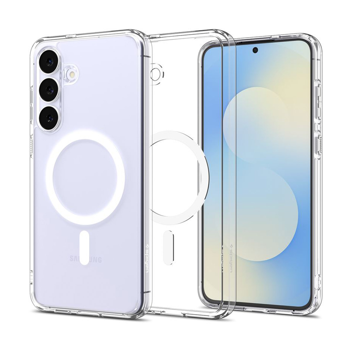 Spigen Coque Ultra Hybrid MagSafe Samsung Galaxy S25 FE - Clear / White