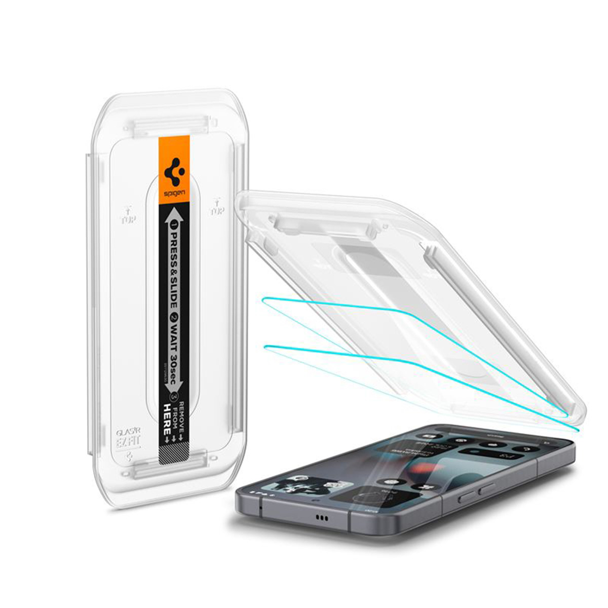 Spigen GLAStR EZ Fit Screenprotector 2 Pack + Applicator voor de Nothing Phone (3)