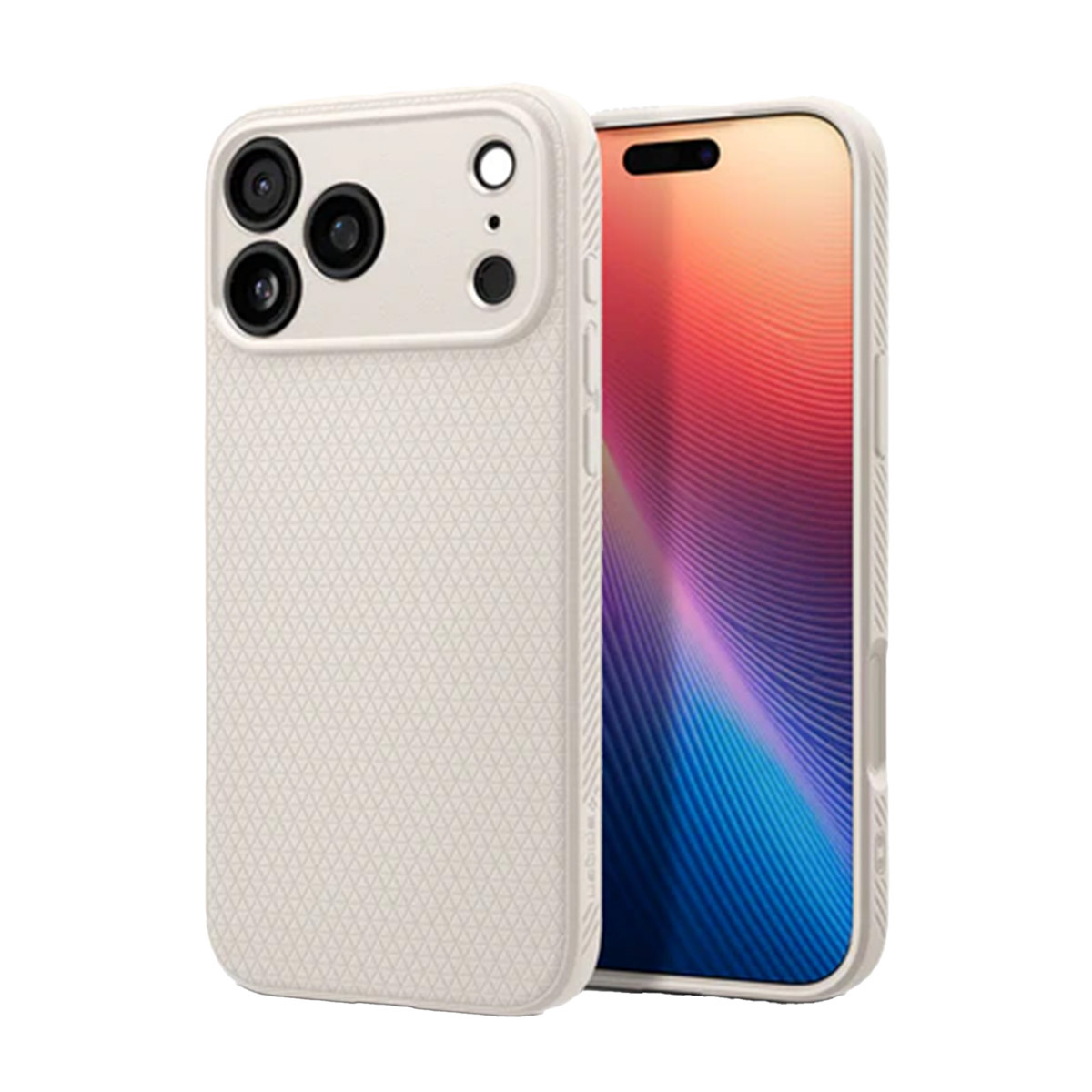 Spigen Liquid Air™ Backcover voor de Apple iPhone 17 Pro Max - Natural Titanium