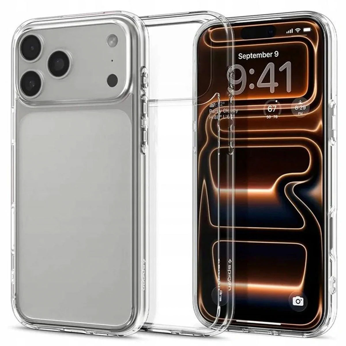 Spigen Ultra Hybrid Backcover voor de Apple iPhone 17 Pro - Crystal Clear