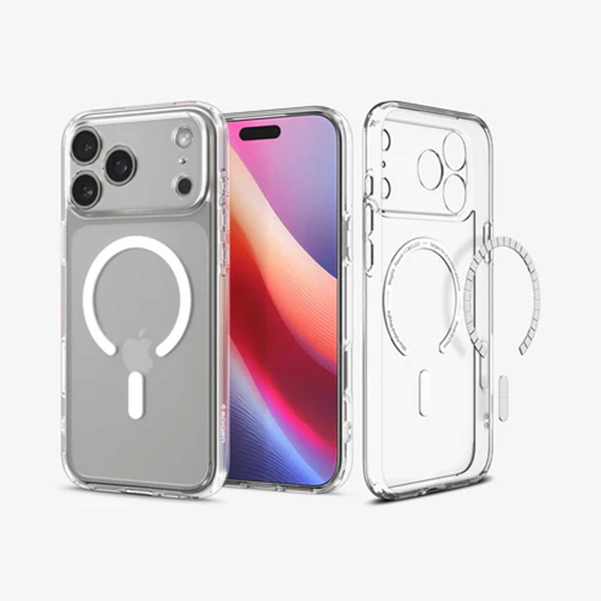 Spigen Coque Ultra Hybrid MagSafe Apple iPhone 17 Pro - Clear / White