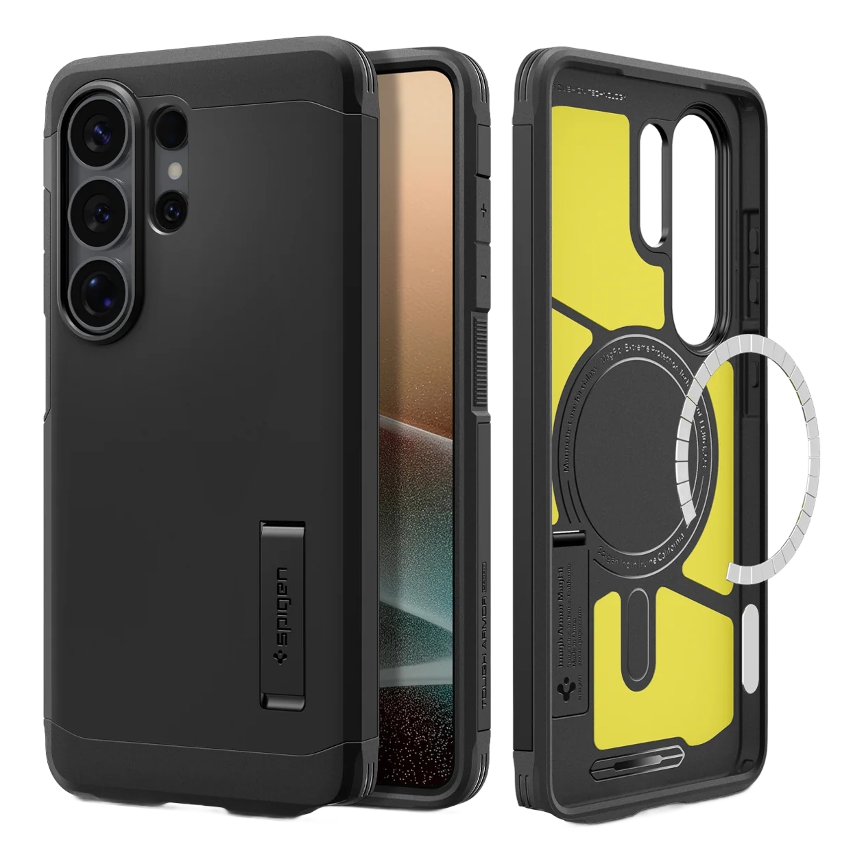 Spigen Tough Armor Backcover MagSafe voor de Samsung Galaxy S26 Ultra - Black