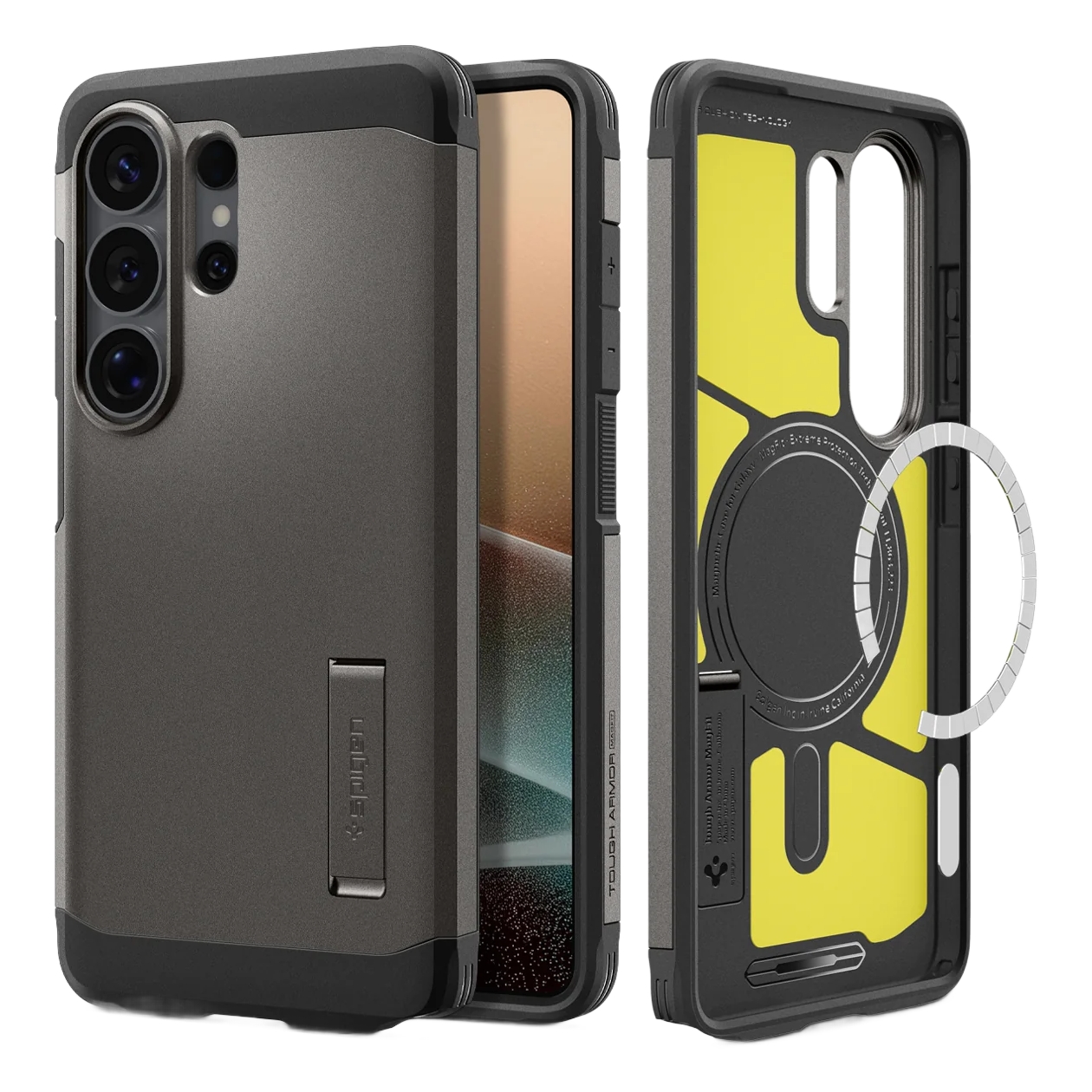 Spigen Tough Armor Backcover MagSafe voor de Samsung Galaxy S26 Ultra - Gunmetal