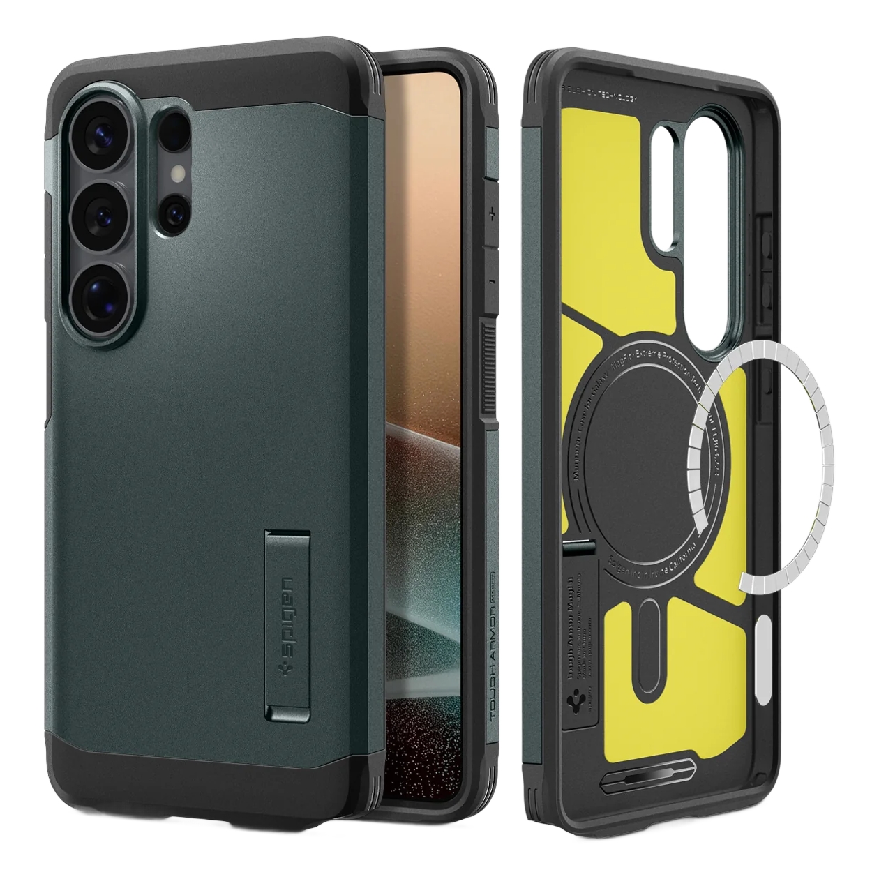 Spigen Coque Tough Armor MagSafe Samsung Galaxy S26 Ultra - Abyss Green