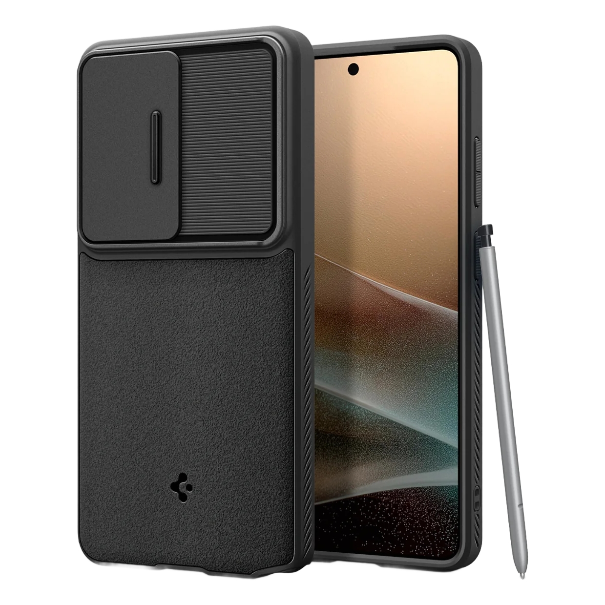 Spigen Coque Optik Armor Camera slider Samsung Galaxy S26 Ultra - Black