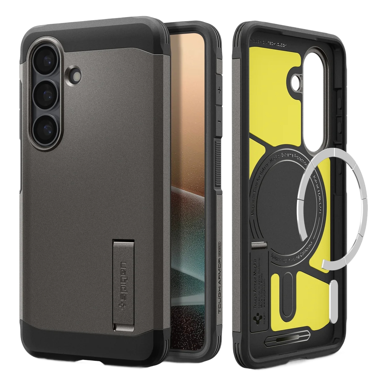 Spigen Tough Armor Backcover MagSafe voor de Samsung Galaxy S26 - Gunmetal