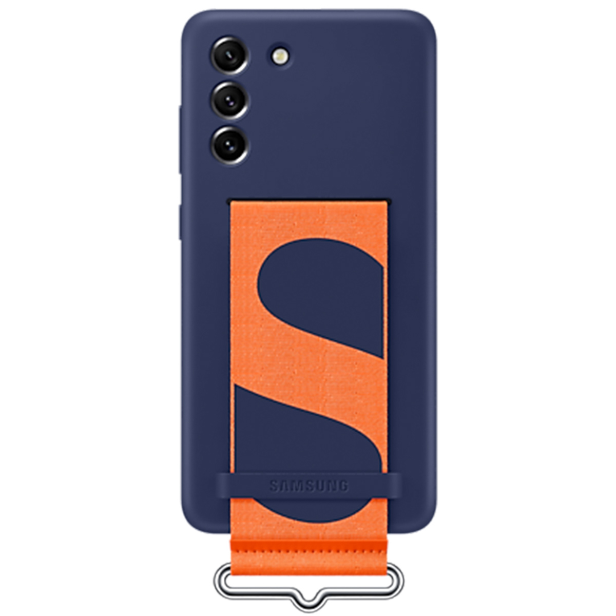 Original Coque en silicone Ring Samsung Galaxy S21 FE - Bleu foncé