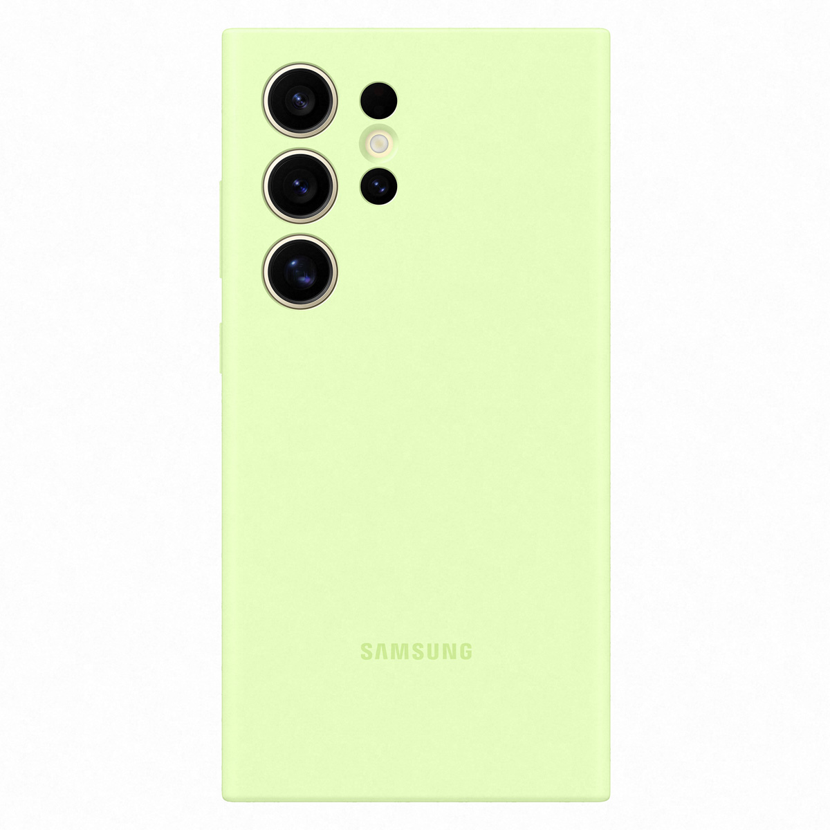 Original Coque en silicone Samsung Galaxy S24 Ultra - Light Green