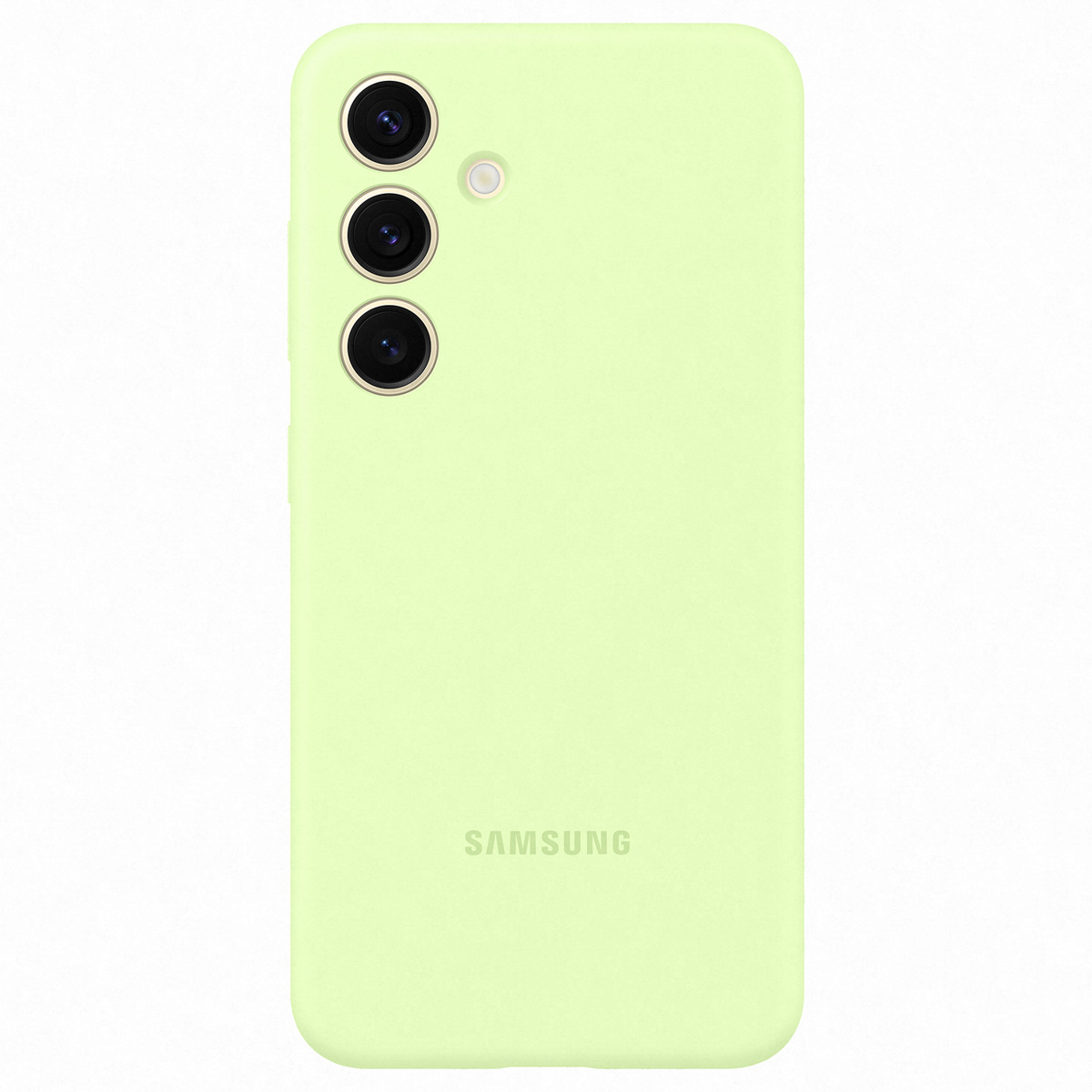 Original Coque en silicone Samsung Galaxy S24 - Light Green