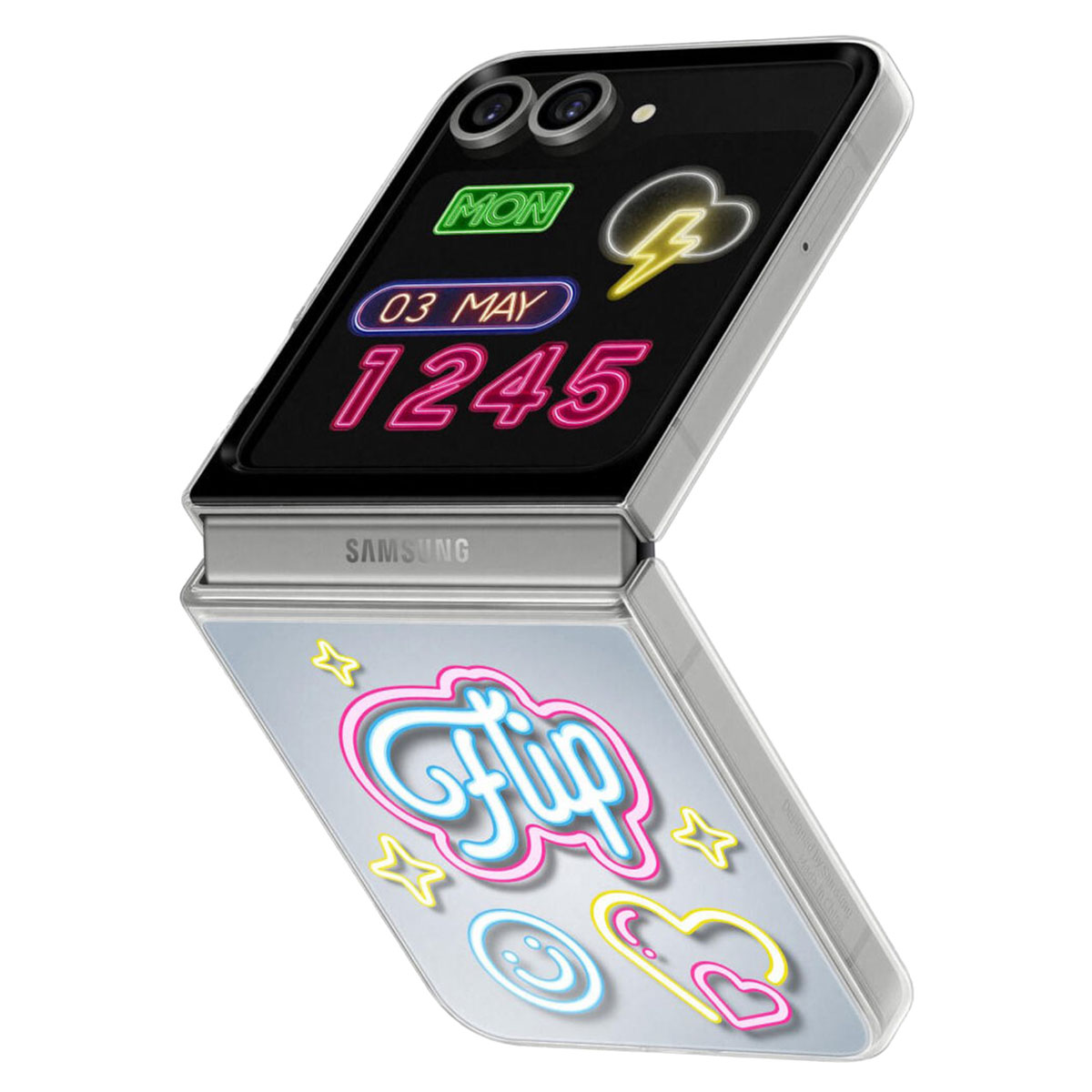 Originele FlipSuit Case voor de Samsung Galaxy Z Flip 6 / Flip 7 FE - Transparent