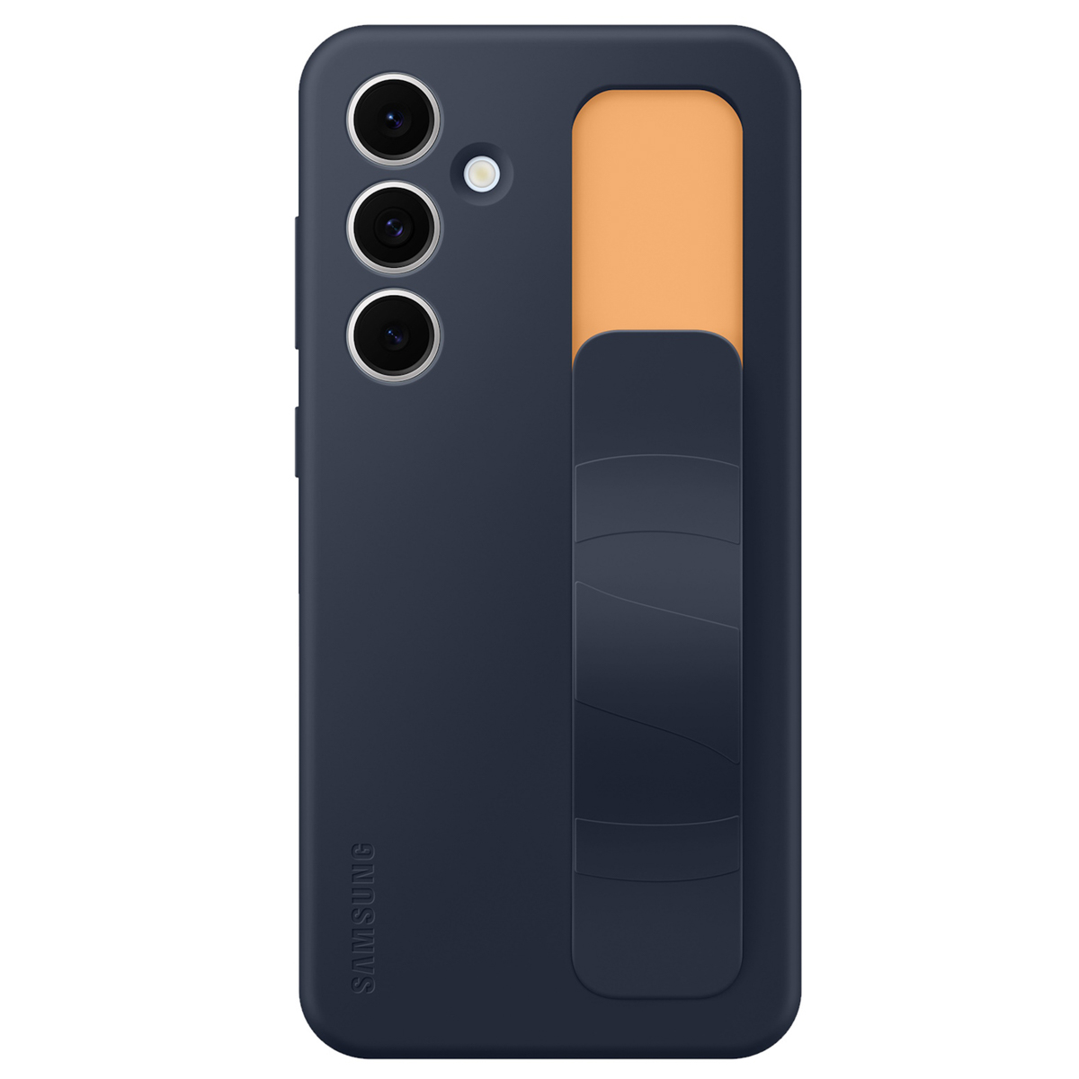 Originele Standing Grip Case voor de Samsung Galaxy S24 FE - Black & Blue
