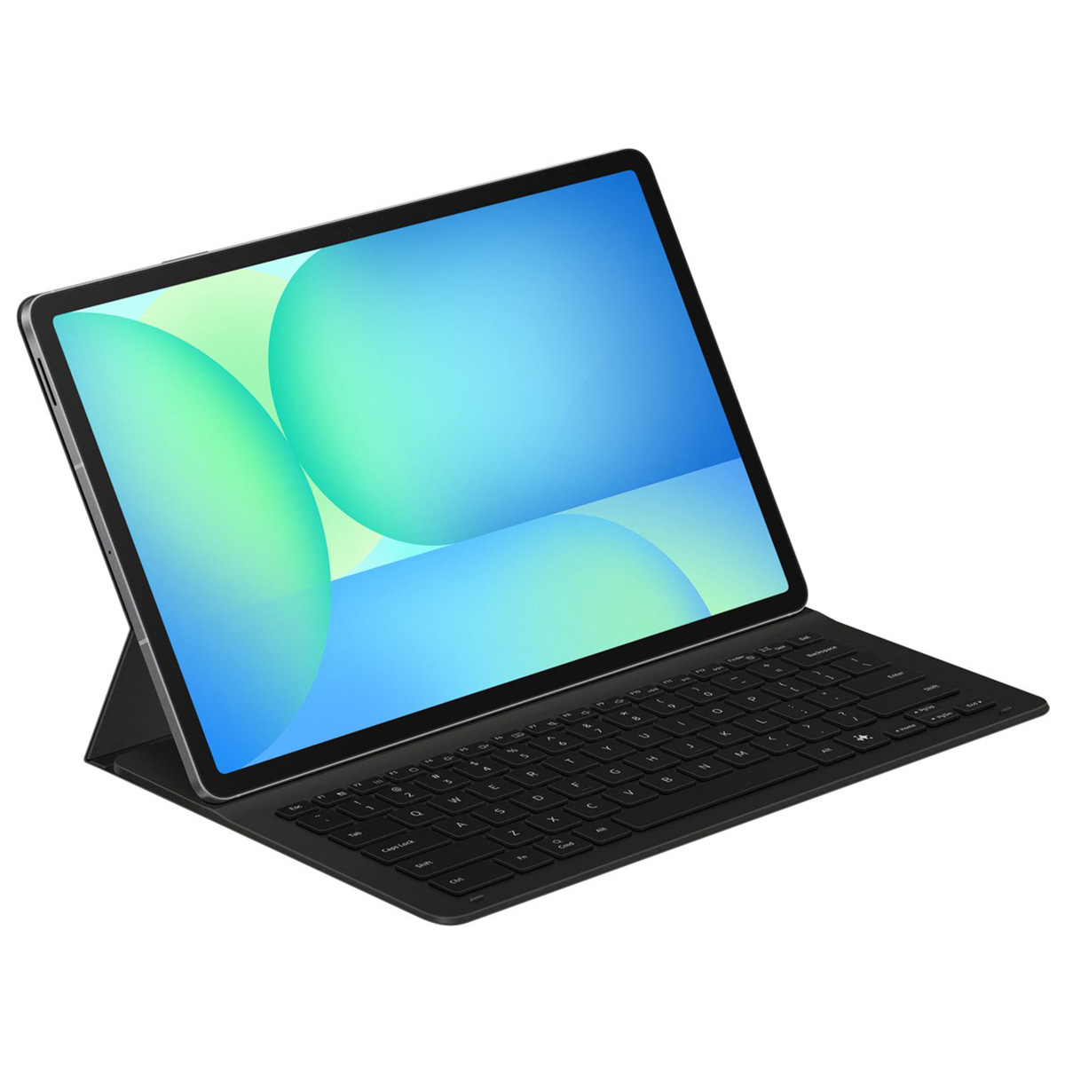 Book Cover Keyboard Slim voor de Samsung Galaxy Tab S10 FE Plus - QWERTY / NL - Zwart