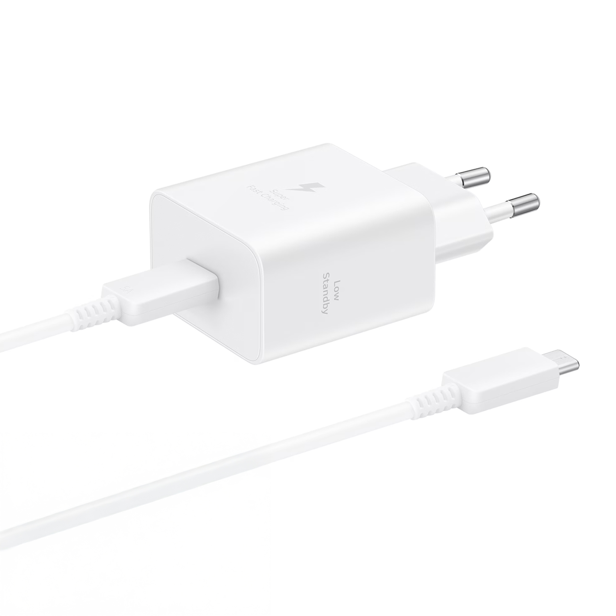 Samsung Originele Power Adapter met USB-C kabel - Oplader - USB-C aansluiting - Fast Charge - 45 Watt - 1,8 meter – Wit