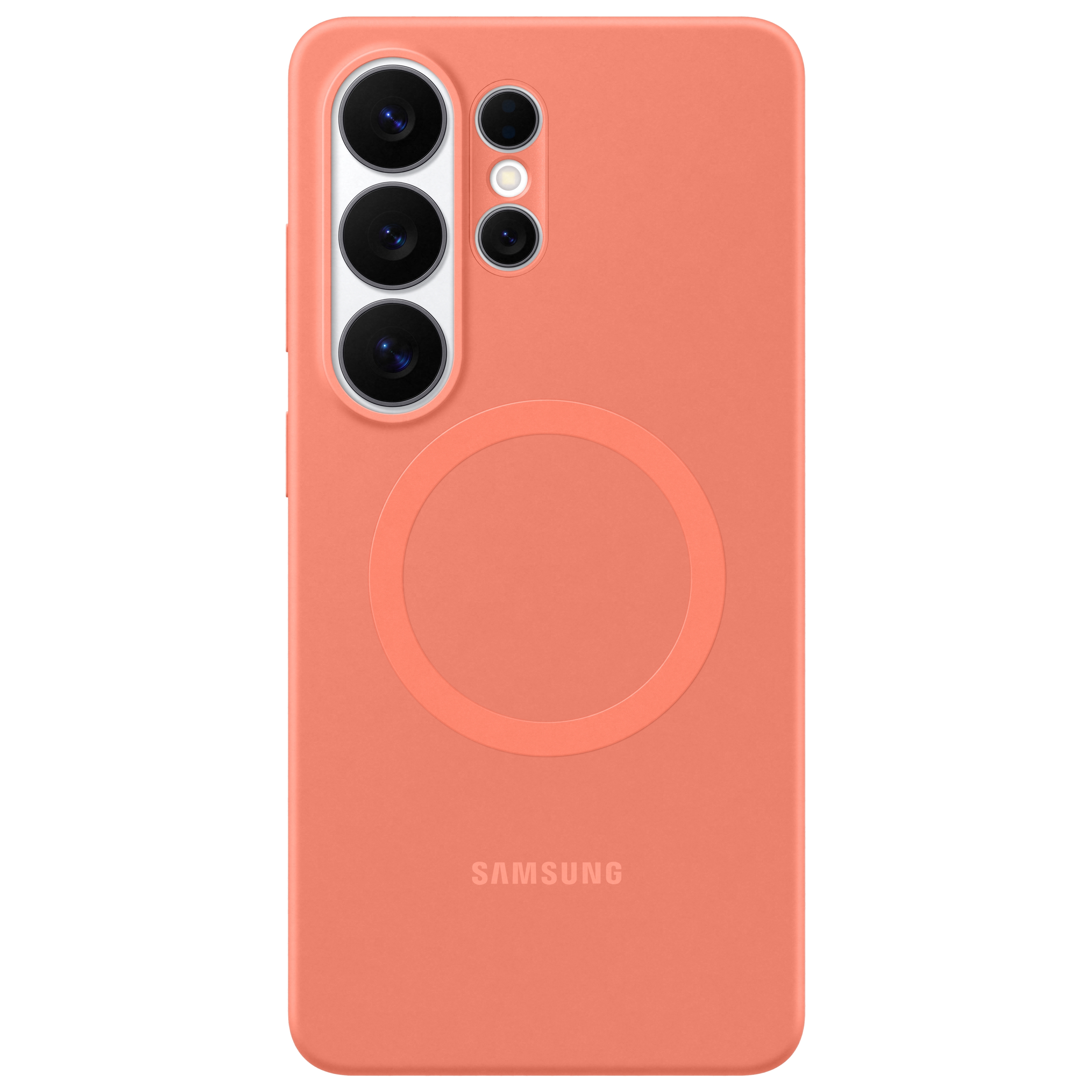 Silicone Magnet Backcover voor de Samsung Galaxy S26 Ultra - Coral Red
