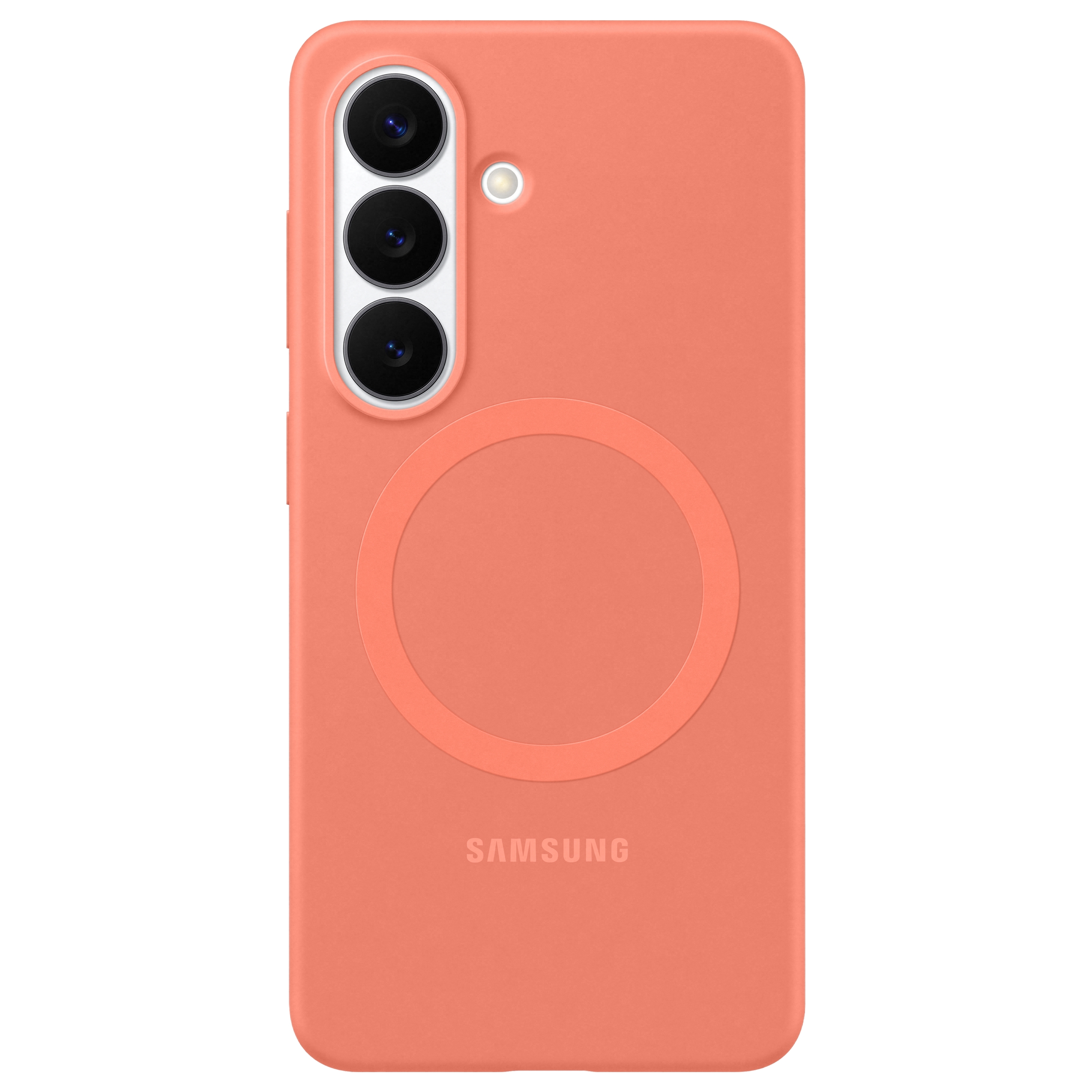 Silicone Magnet Backcover voor de Samsung Galaxy S26 - Coral Red