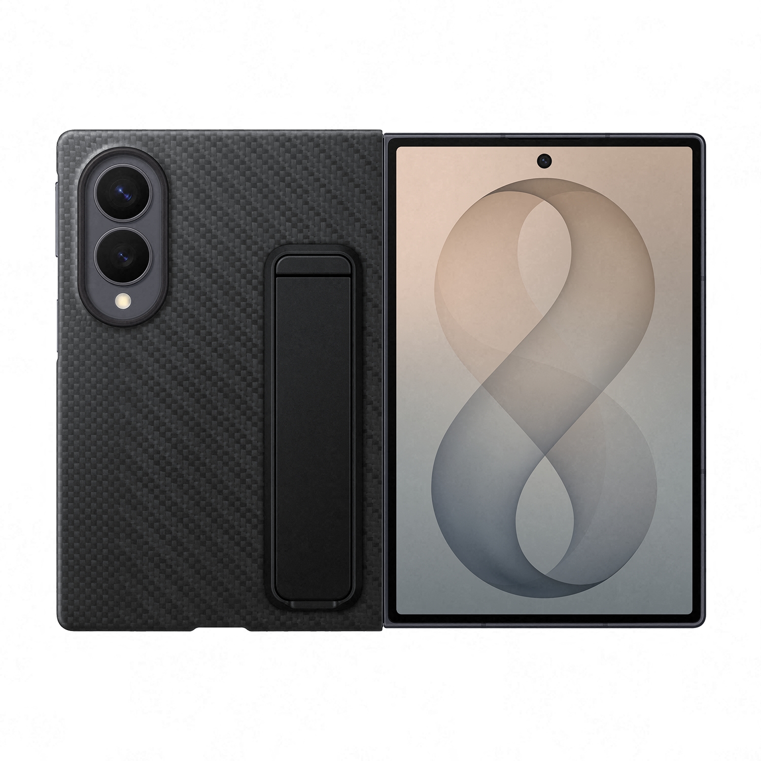 Silicon Magnet Case voor de Samsung Galaxy Z Fold 8 - Black