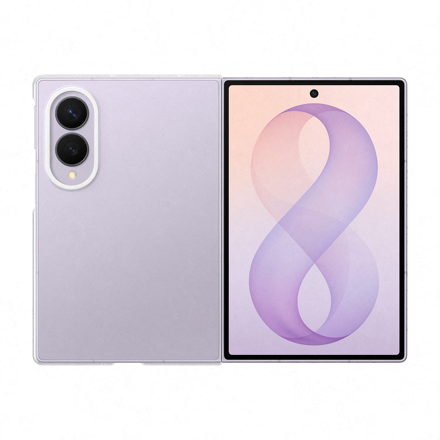 Originele Clear Case voor de Samsung Galaxy Z Fold 8 - Transparant