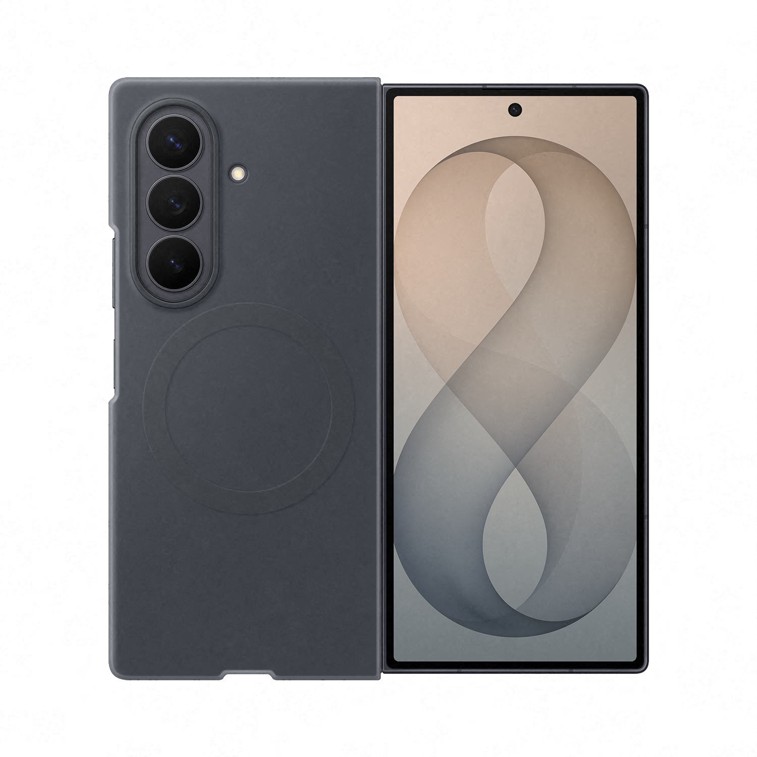 Coque Silicon Magnet Samsung Galaxy Z Fold 8 Ultra - Black