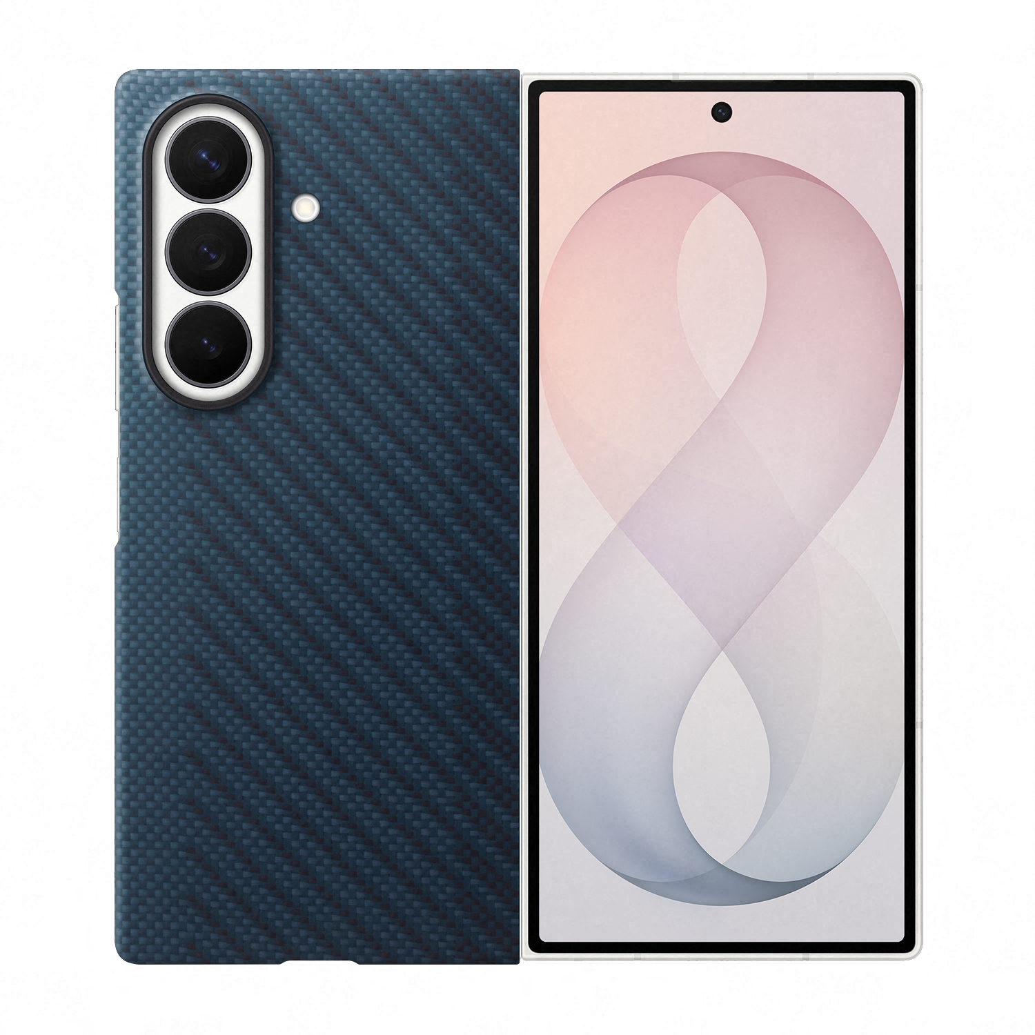 Coque Carbon Magnet Samsung Galaxy Z Fold 8 Ultra - Navy