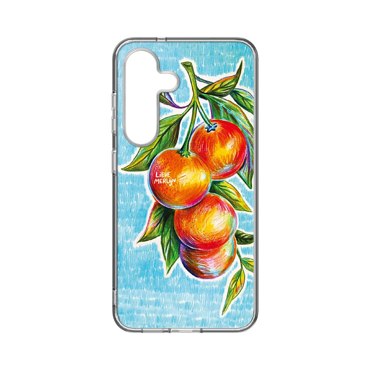 Hybrid Case Samsung Galaxy S25 - Lieve Merlijn / Mandarin