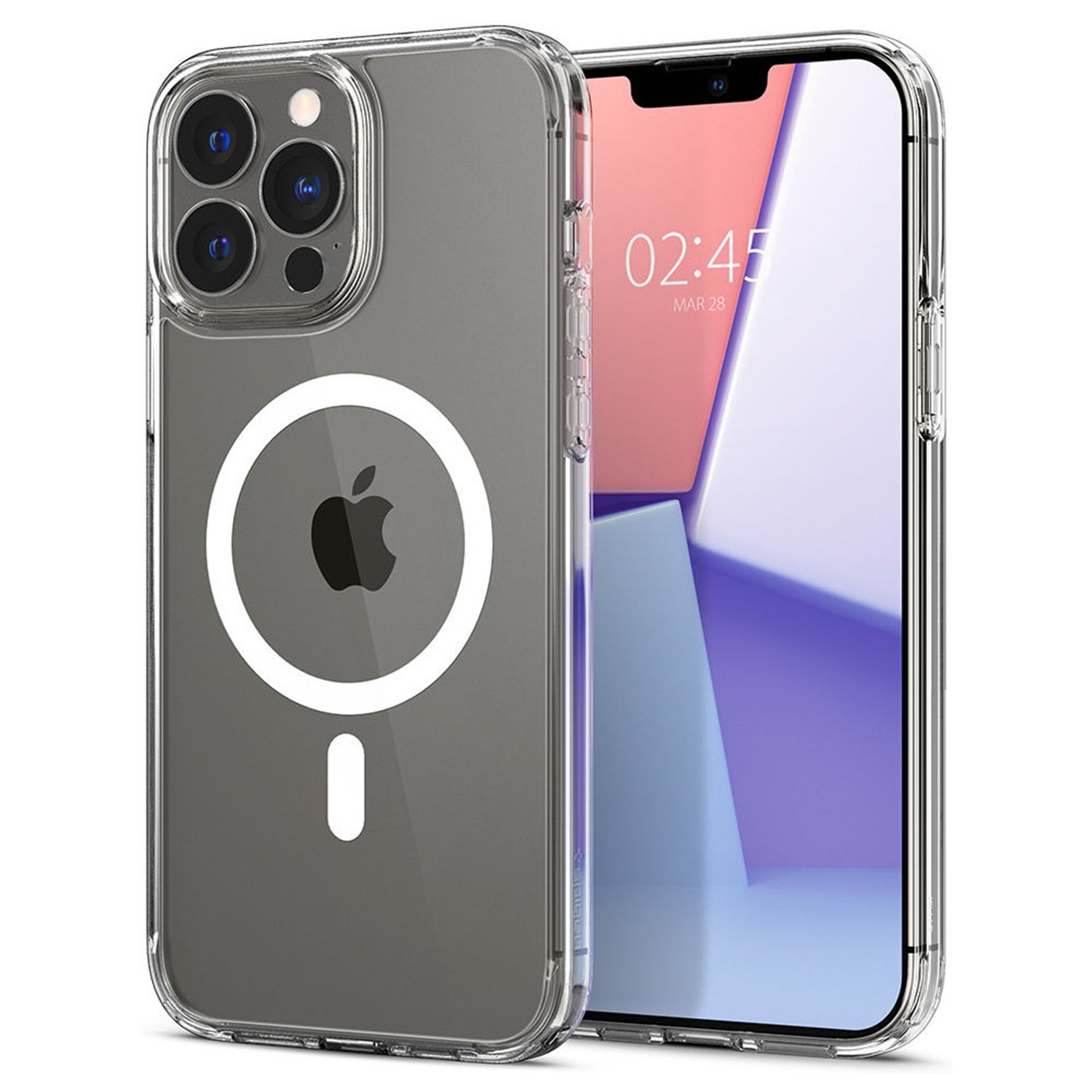 Spigen Ultra Hybrid Backcover MagSafe voor de Apple iPhone 13 Pro Max - Crystal Clear