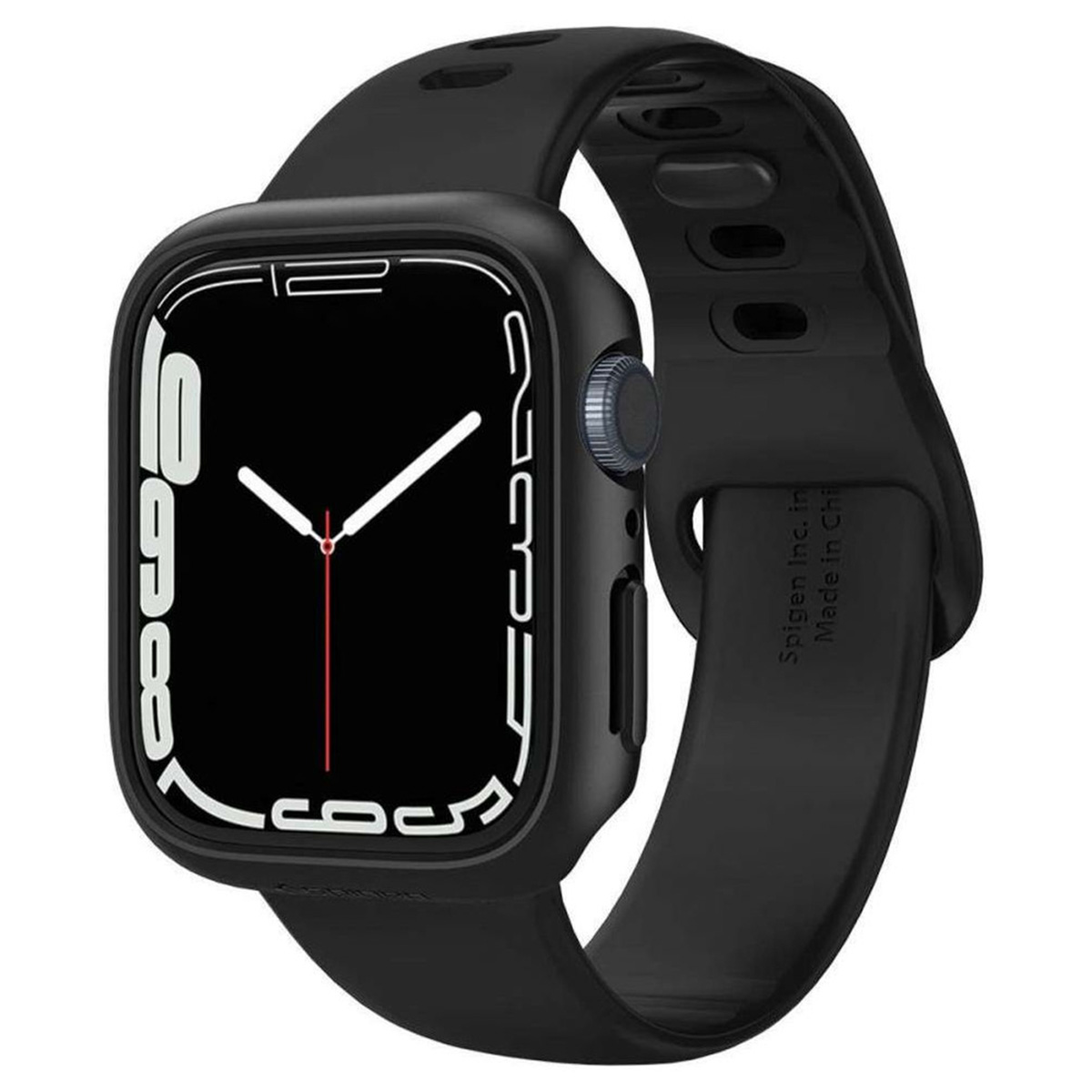 Spigen Bumper Thin Fit™ Apple Watch 7 / 8 / 9 - 41 mm - Noir