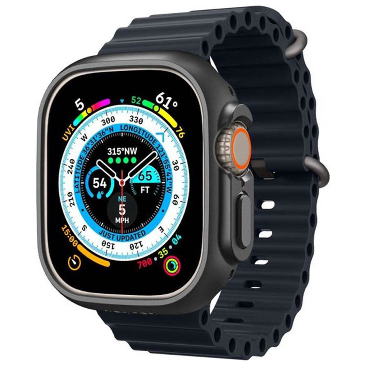 Spigen Bumper Thin Fit™ Apple Watch Ultra / Ultra 2 / Ultra 3 - 49 mm - Noir