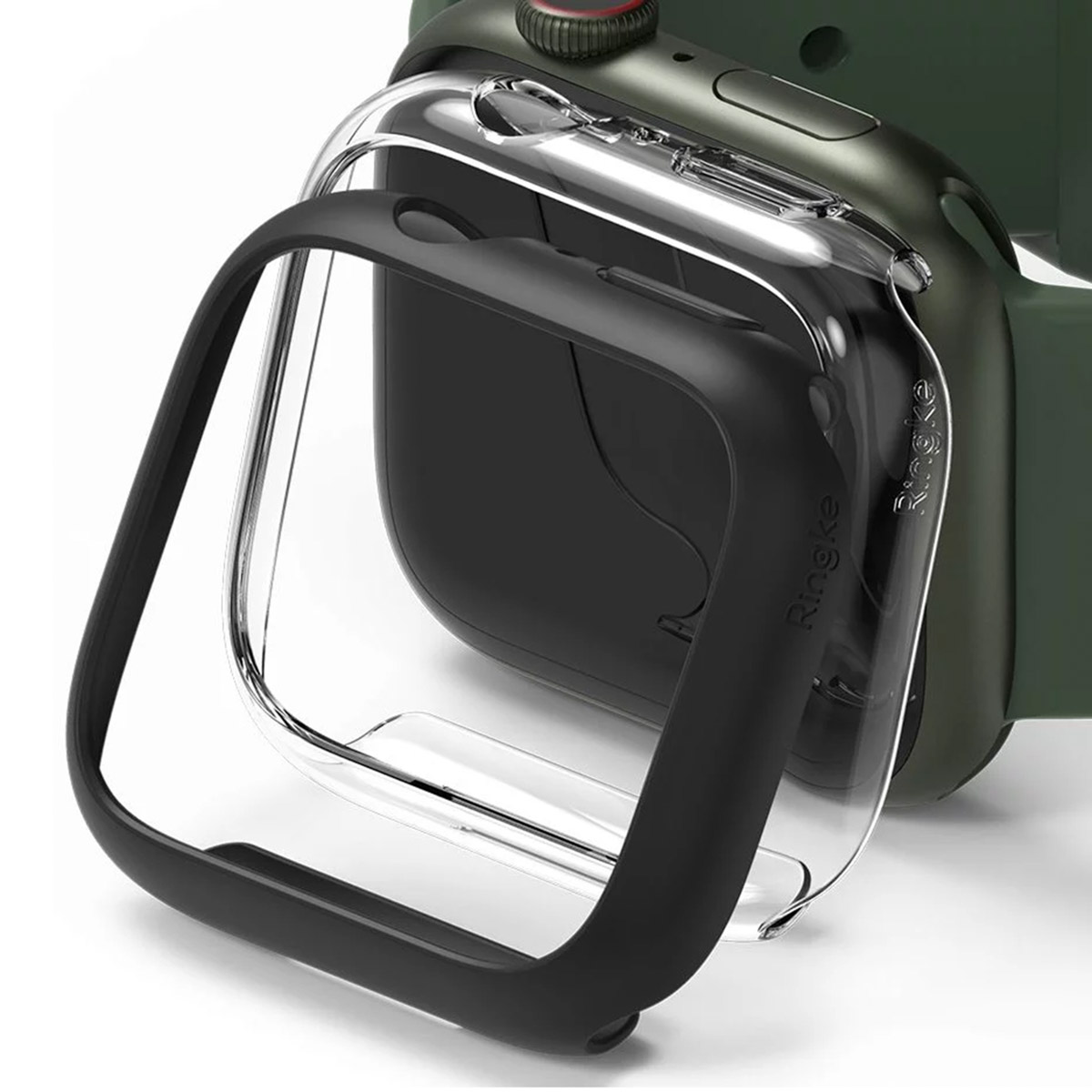 Ringke 2x Coque Slim Apple Watch 7 / 8 / 9 - 45 mm - Matte Black