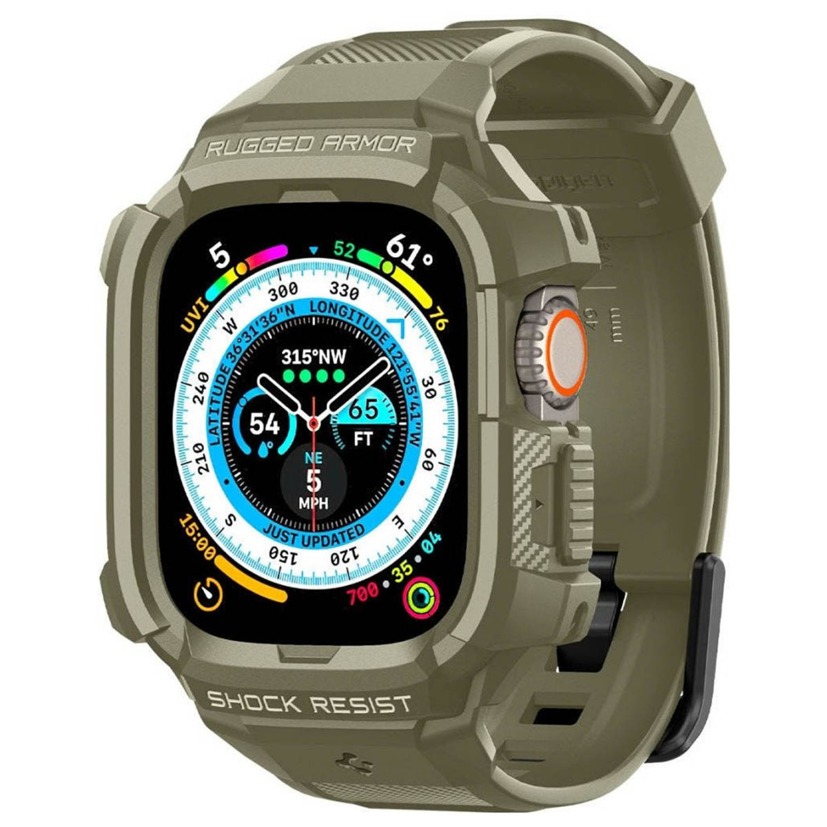 Spigen Coque Rugged Armor™ Pro Apple Watch Ultra - 49 mm - Khaki