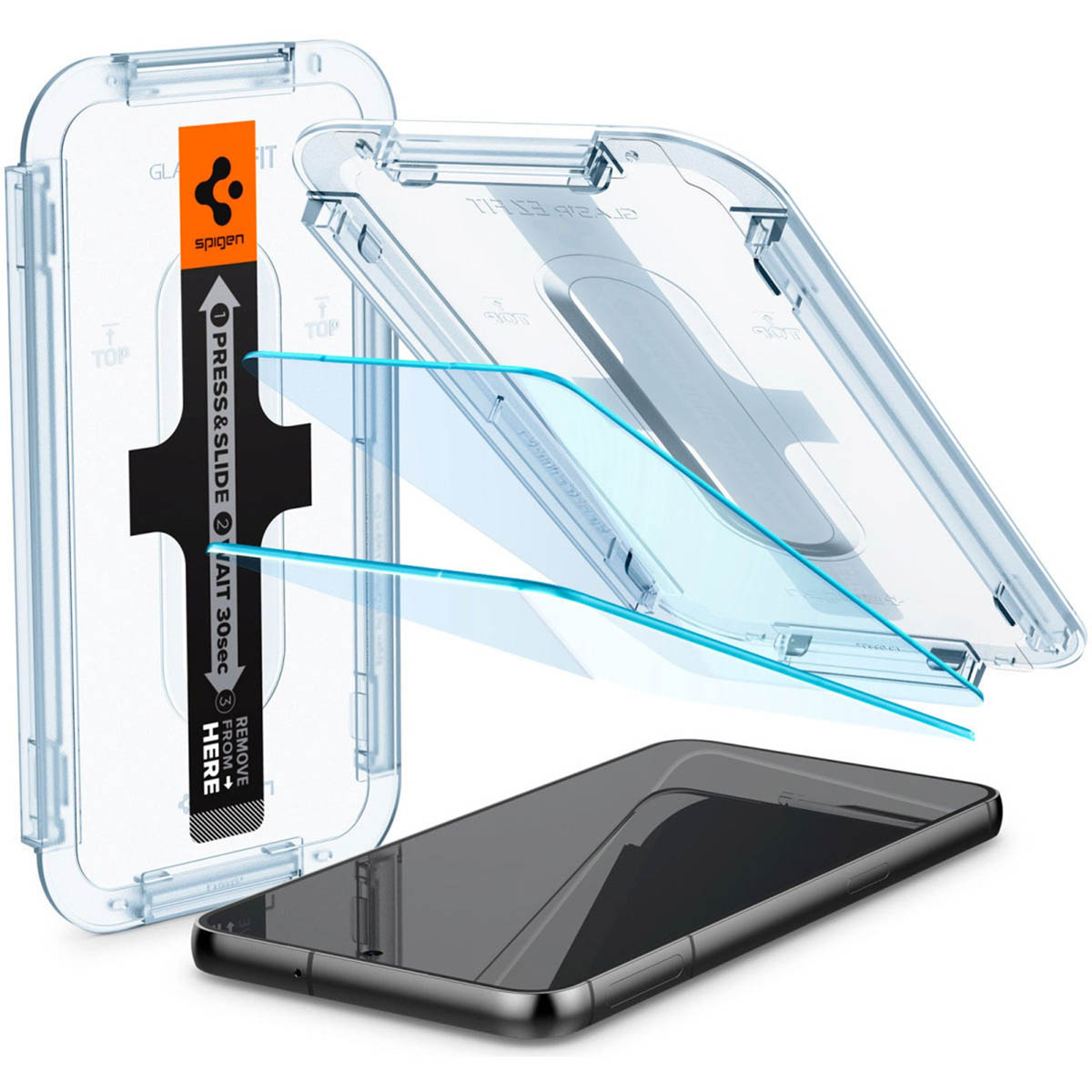 Spigen GLAStR EZ Fit Screenprotector 2 Pack + Applicator voor de Samsung Galaxy S23 Plus