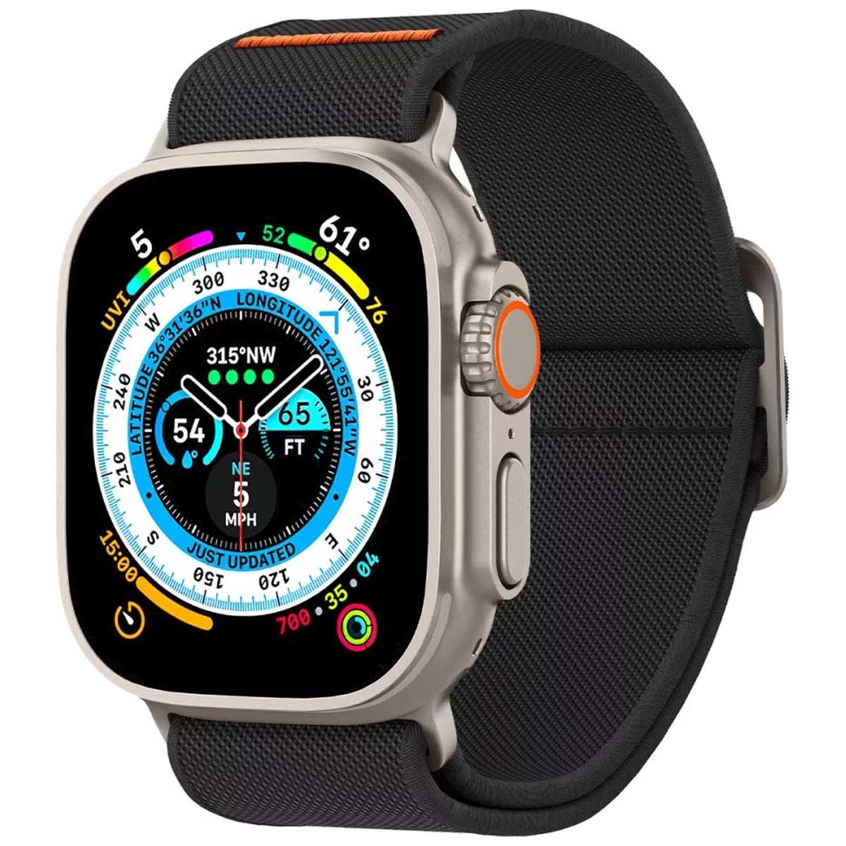 Spigen Bracelet Lite Fit Ultra Apple Watch | 44/45/46/49 mm - Noir