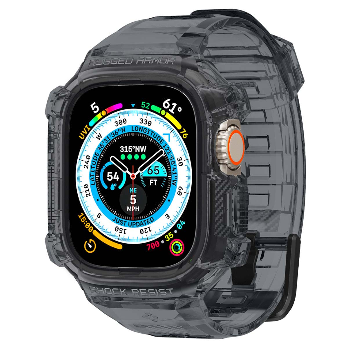 Spigen Coque Rugged Armor™ Pro Apple Watch Ultra - 49 mm - Space Crystal