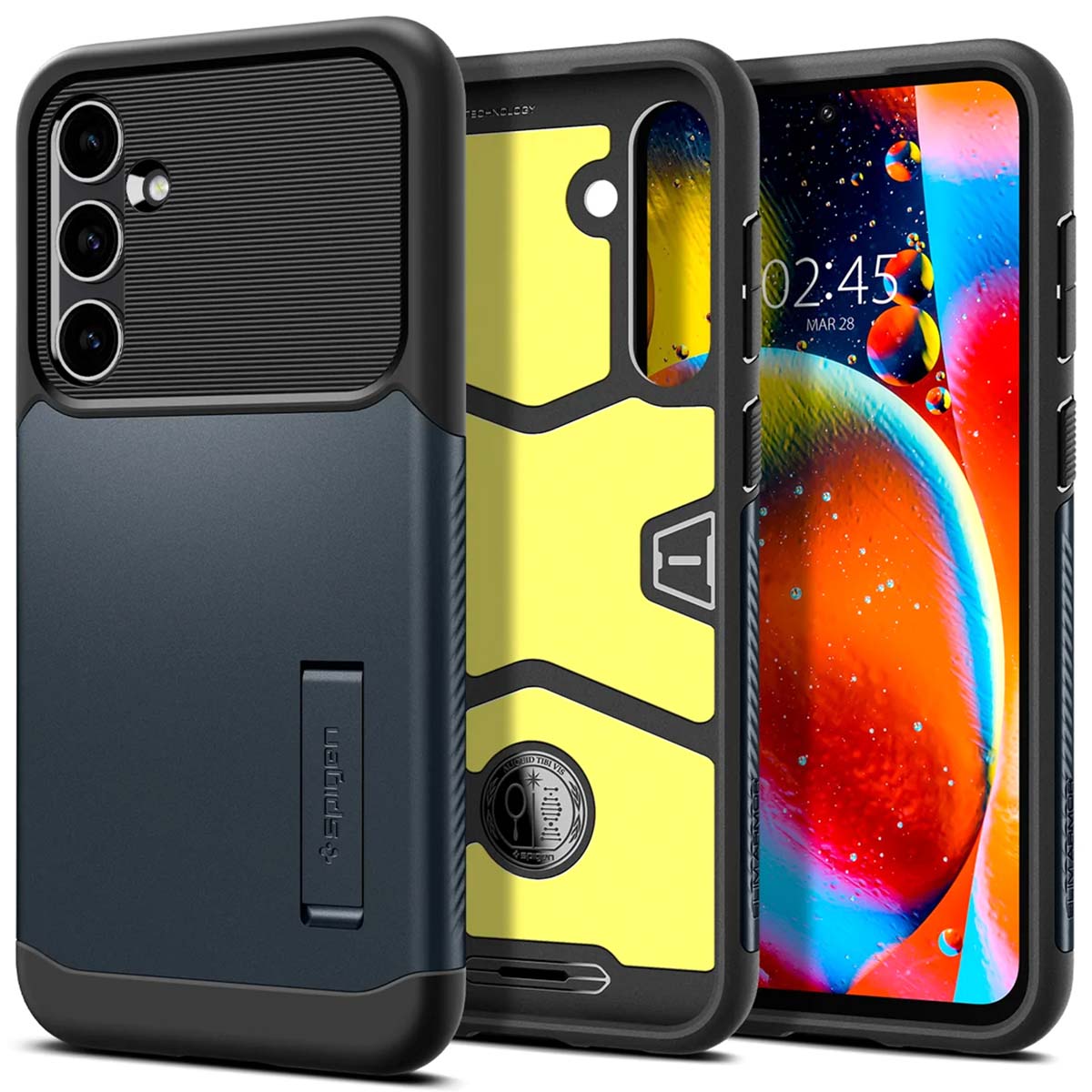 Spigen Coque Slim Armor Samsung Galaxy S23 FE - Metal Slate