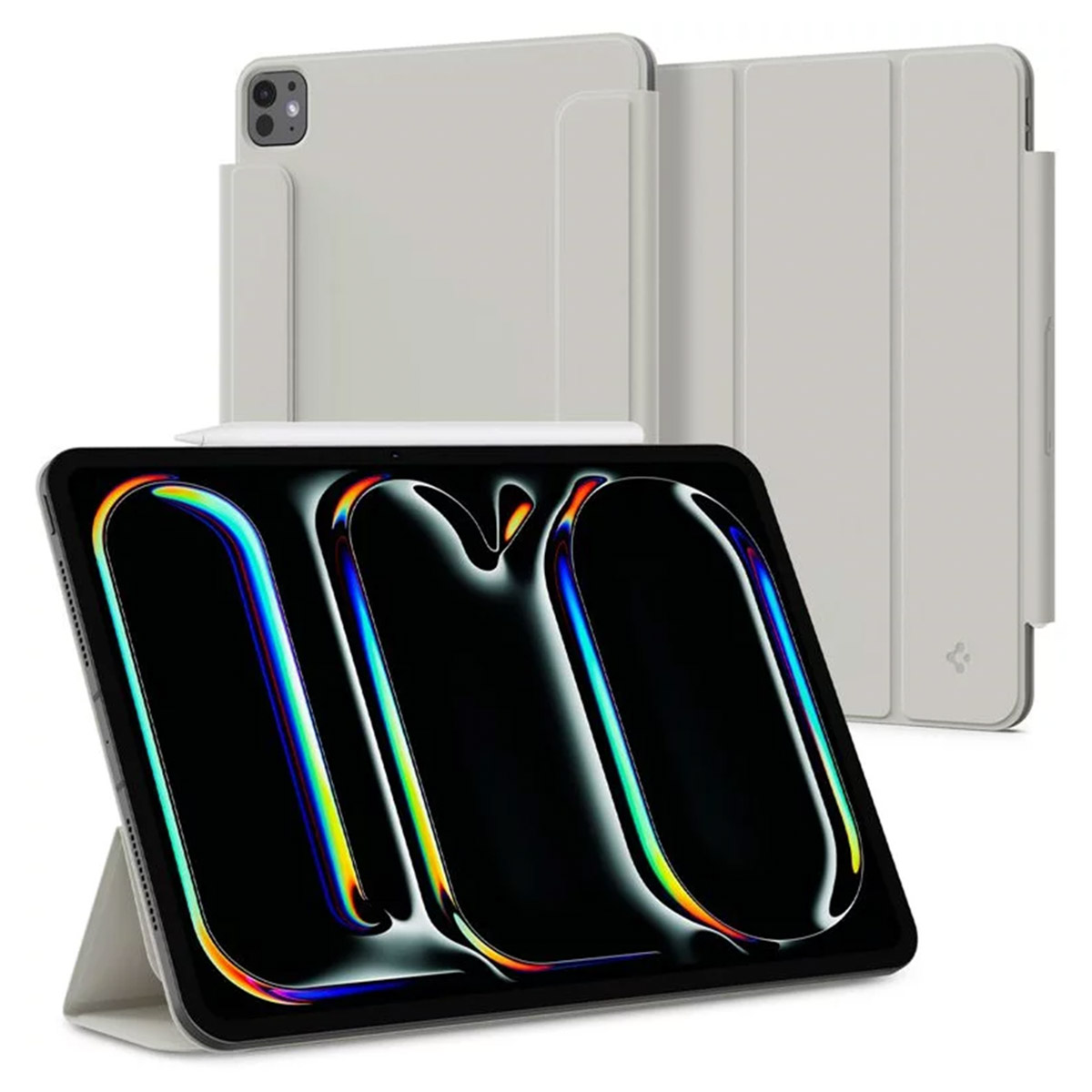 Spigen Air Skin folio OneTap Apple iPad Pro 11 (2025) M5 / (2024) M4 - Gris