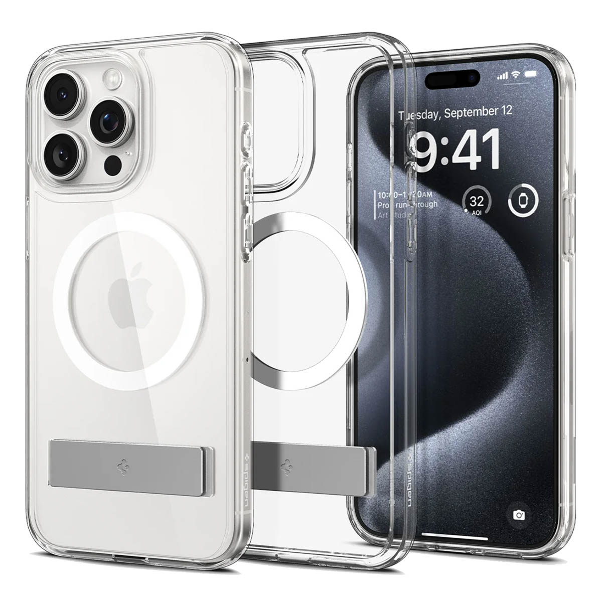 Spigen Coque Ultra Hybrid S MagSafe Apple iPhone 15 Pro Max - Transparent