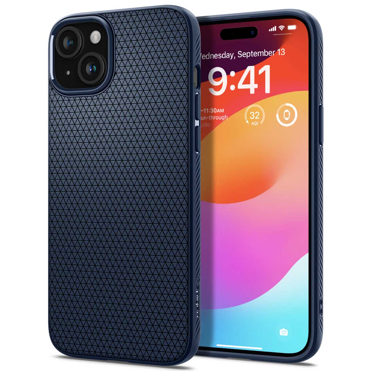 Spigen Coque Liquid Air™ Apple iPhone 15 - Navy Blue