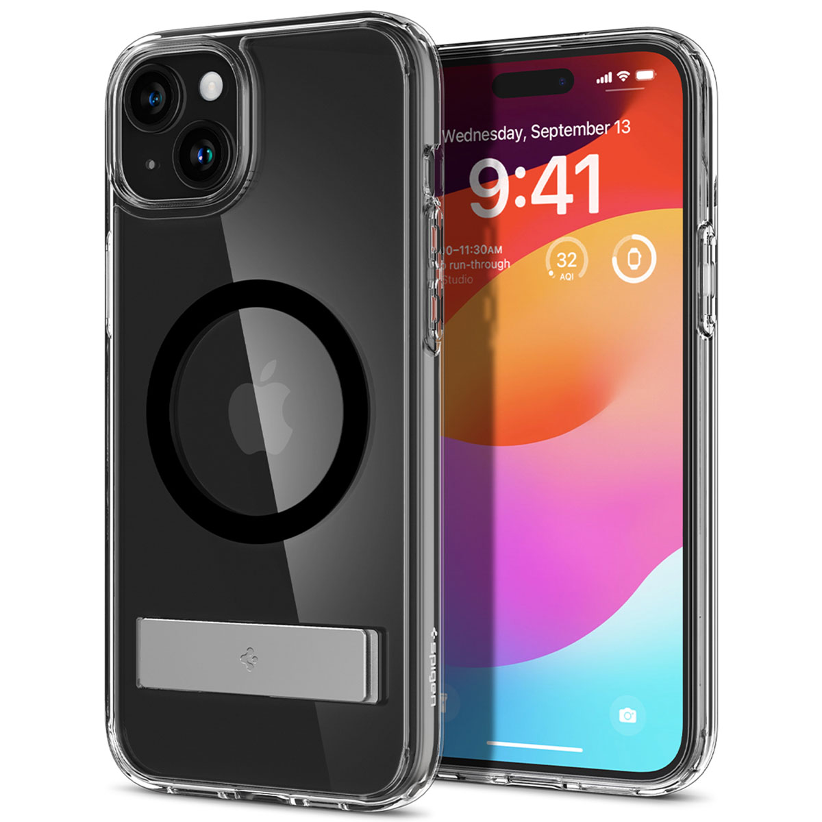 Spigen Coque Ultra Hybrid S MagSafe Apple iPhone 15 - Noir