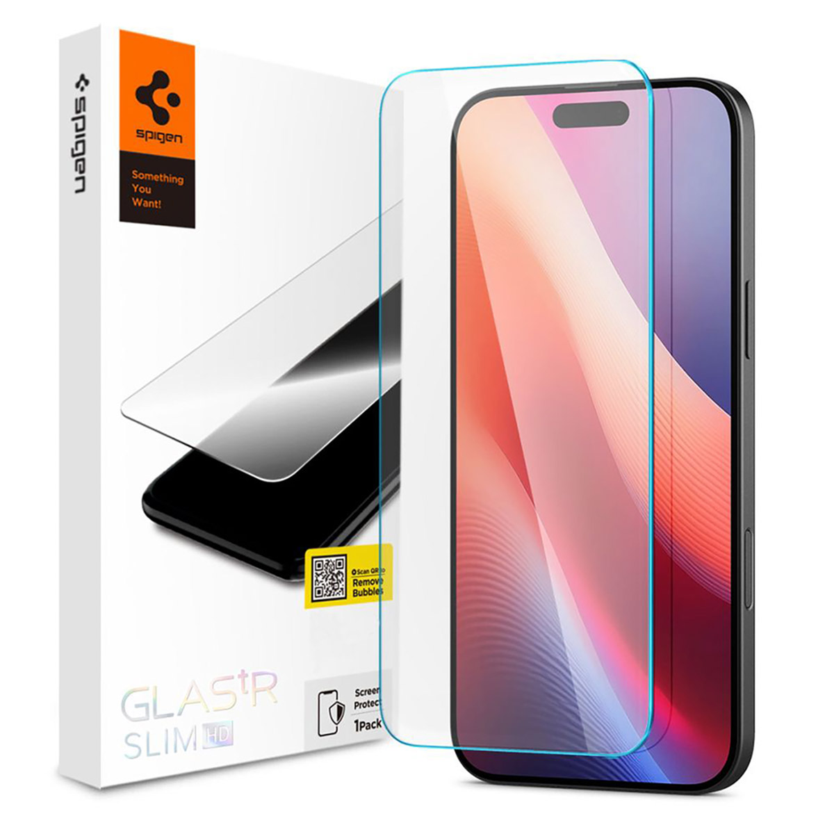Spigen GLAStR Slim Screenprotector voor de Apple iPhone 16 / 15