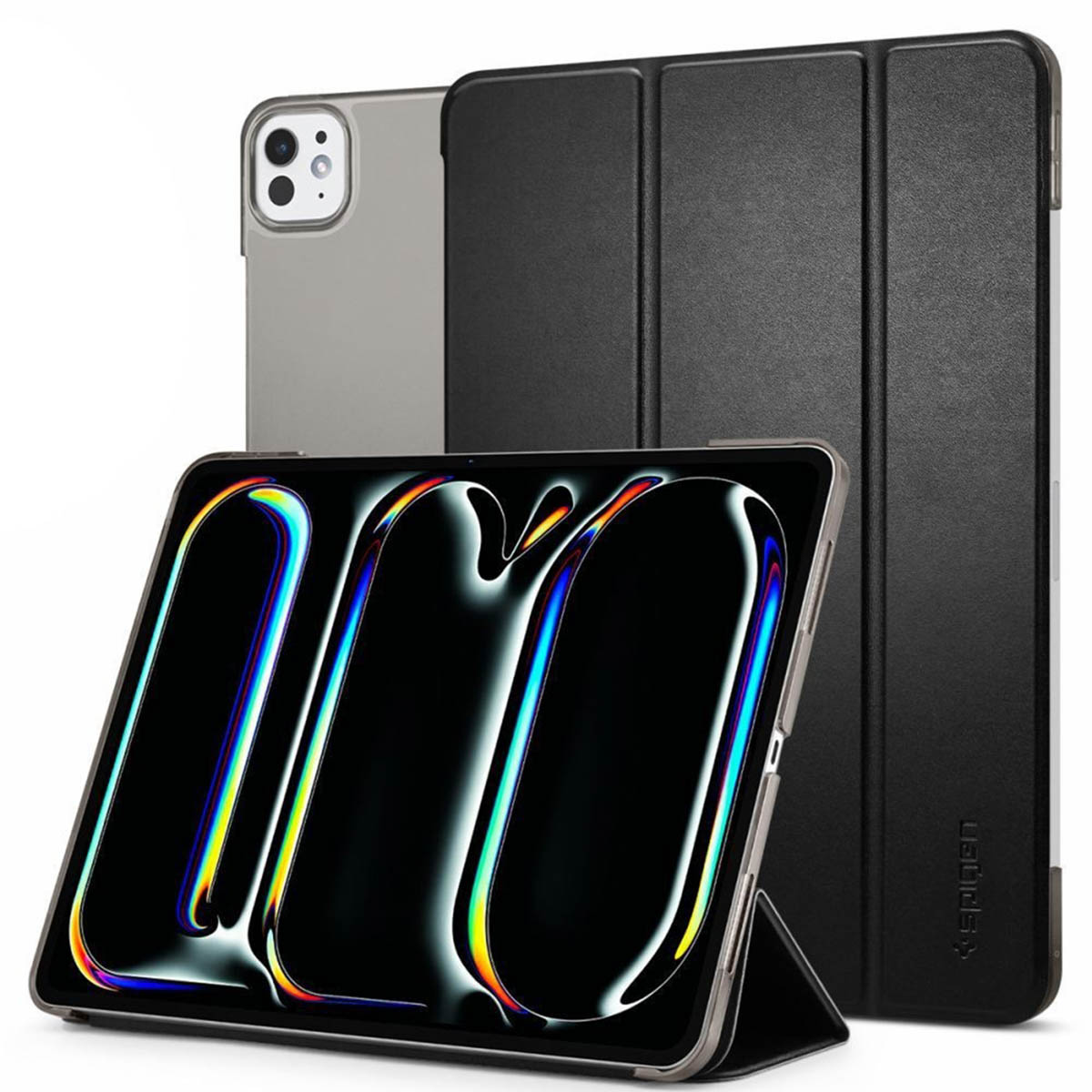 Spigen Coque tablette Smart Fold Apple iPad Pro 11 (2025) M5 / (2024) M4 - Noir