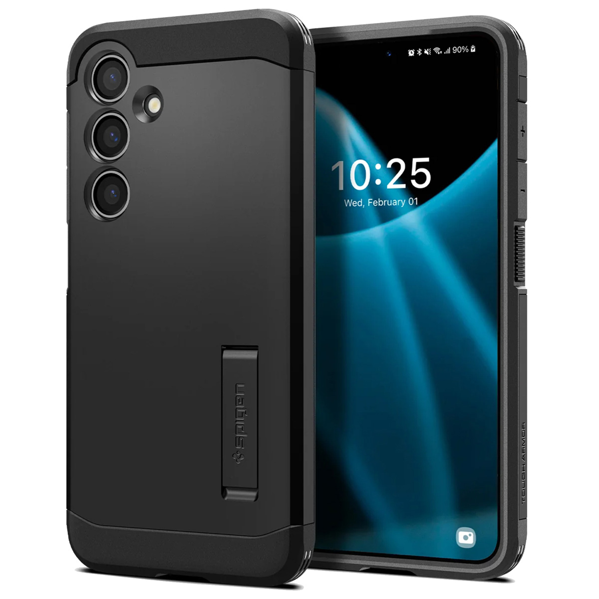 Spigen Tough Armor Backcover voor de Samsung Galaxy S24 - Zwart