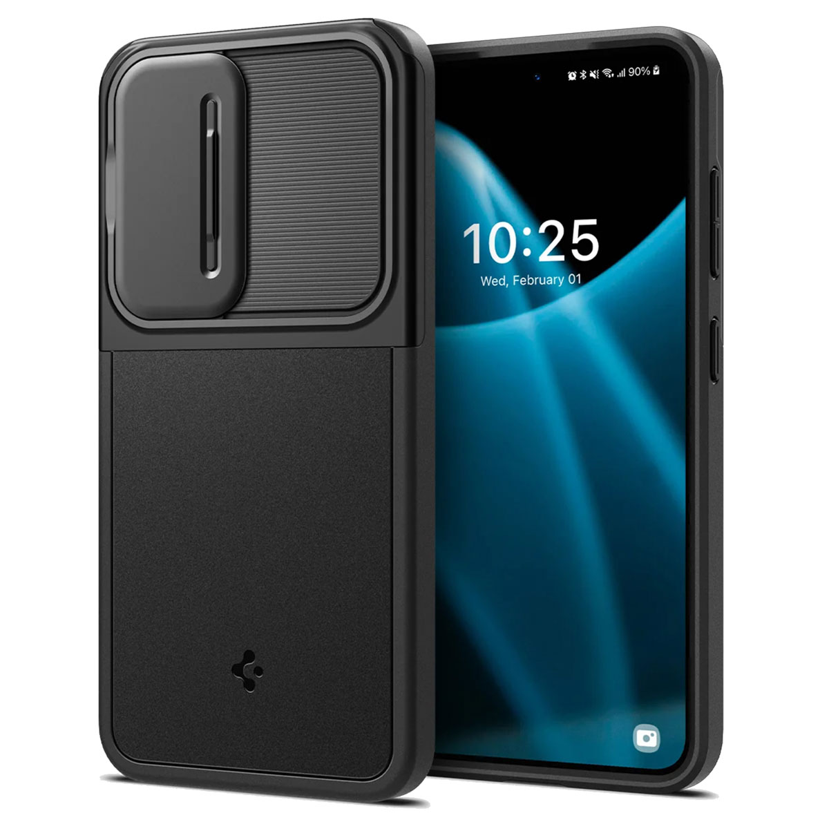 Spigen Coque Optik Armor Camera slider Samsung Galaxy S24 - Noir