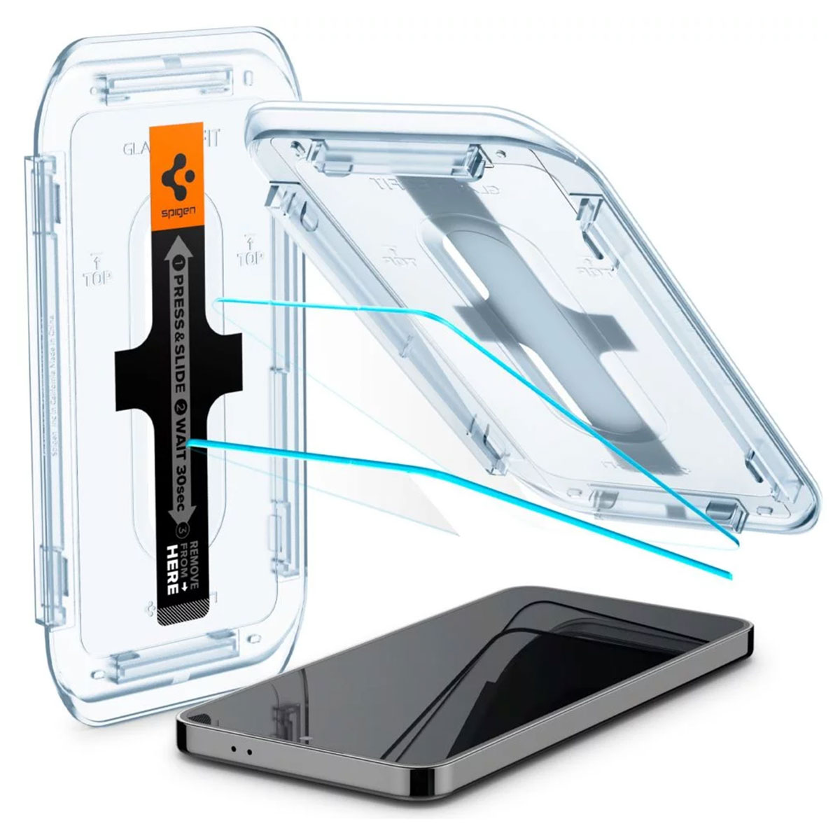 Spigen GLAStR EZ Fit Screenprotector 2 Pack + Applicator voor de Samsung Galaxy S25 / S24