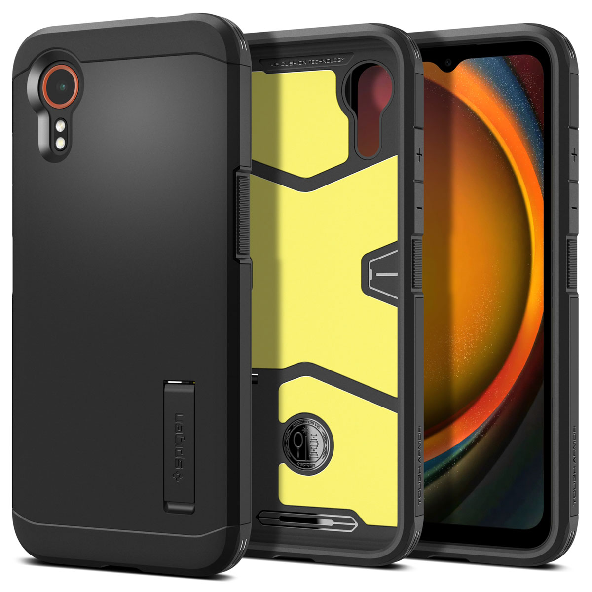Spigen Tough Armor Backcover voor de Samsung Galaxy Xcover 7 - Zwart