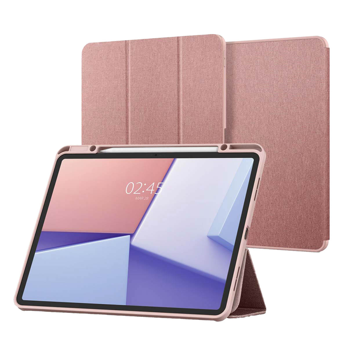 Spigen Urban Fit Bookcase voor de Apple iPad Air 11 inch (2026) M4 / (2025) M3 / (2024) M2 / Air 5 (2022) / Air 4 (2020) - Rose Gold