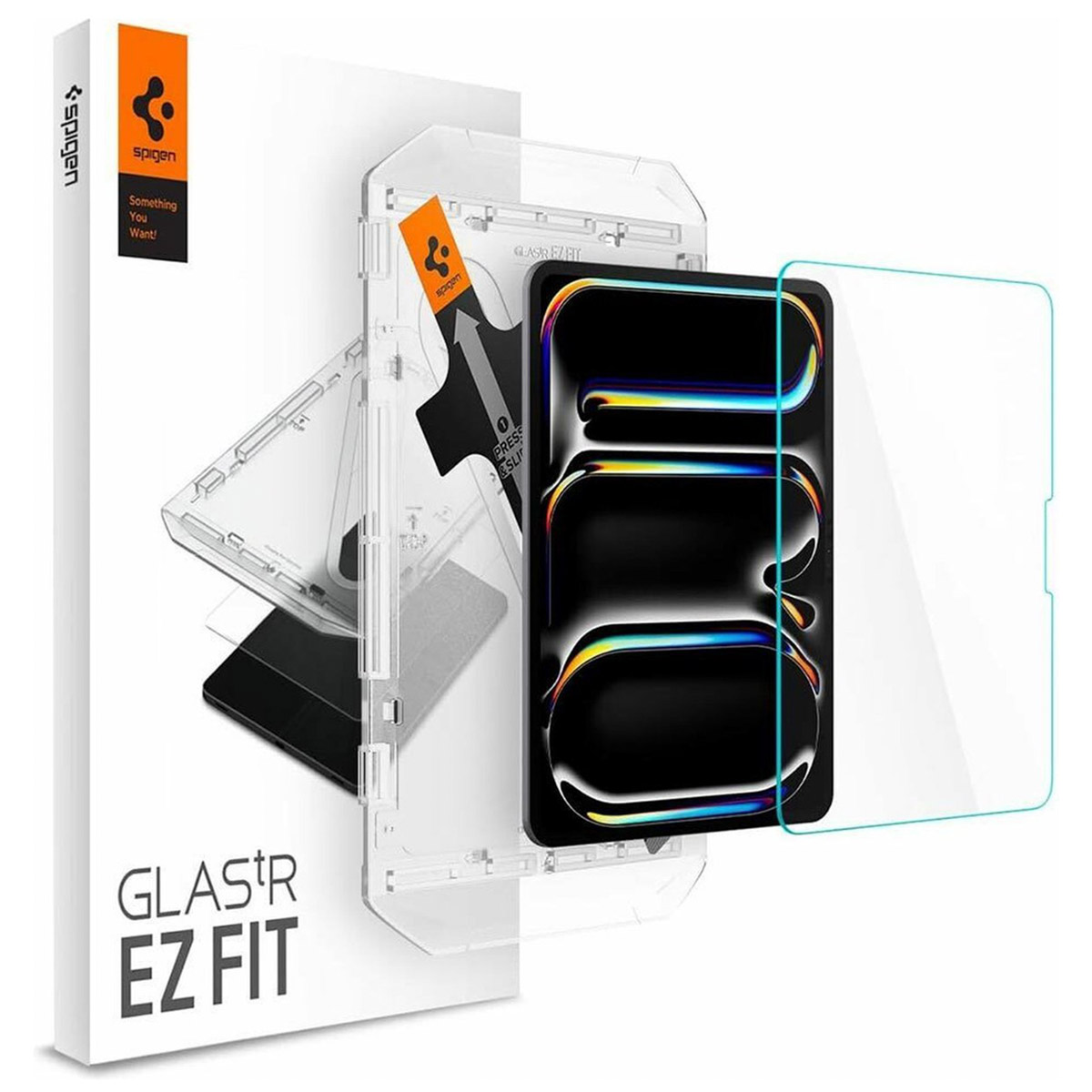 Spigen GLAStR EZ Fit Screenprotector + Applicator voor de Apple iPad Pro 11 (2025) M5 / (2024) M4