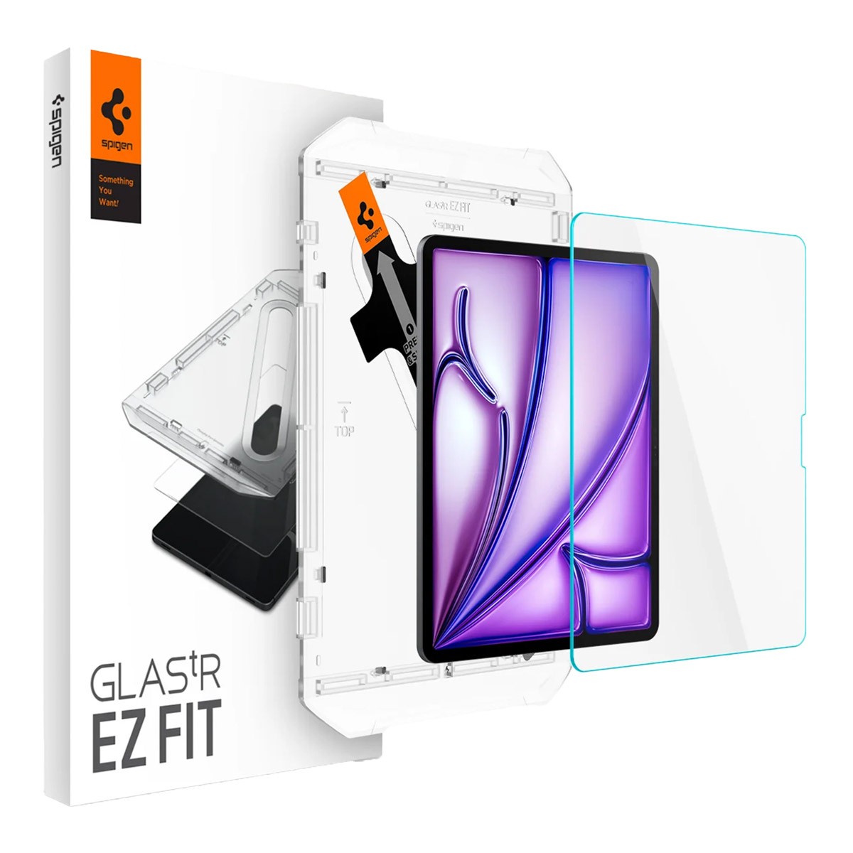 Spigen GLAStR EZ Fit Screenprotector + Applicator voor de Apple iPad Air 13 inch (2026) M4 / (2025) M3 / (2024) M2