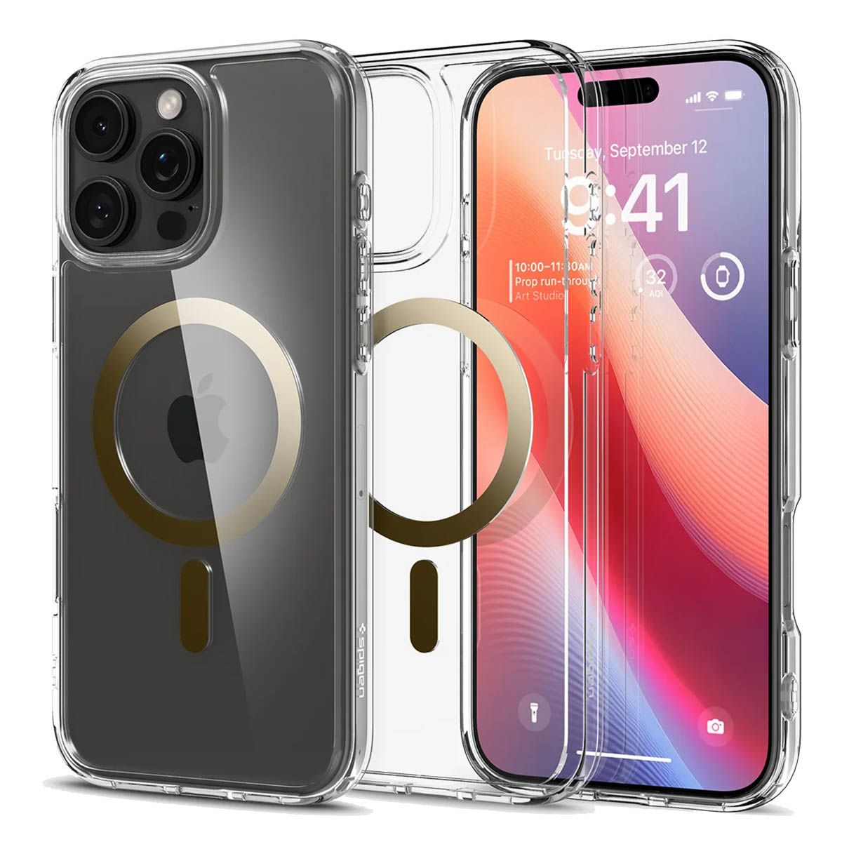 Spigen Coque Ultra Hybrid MagSafe Apple iPhone 16 Pro Max - Or