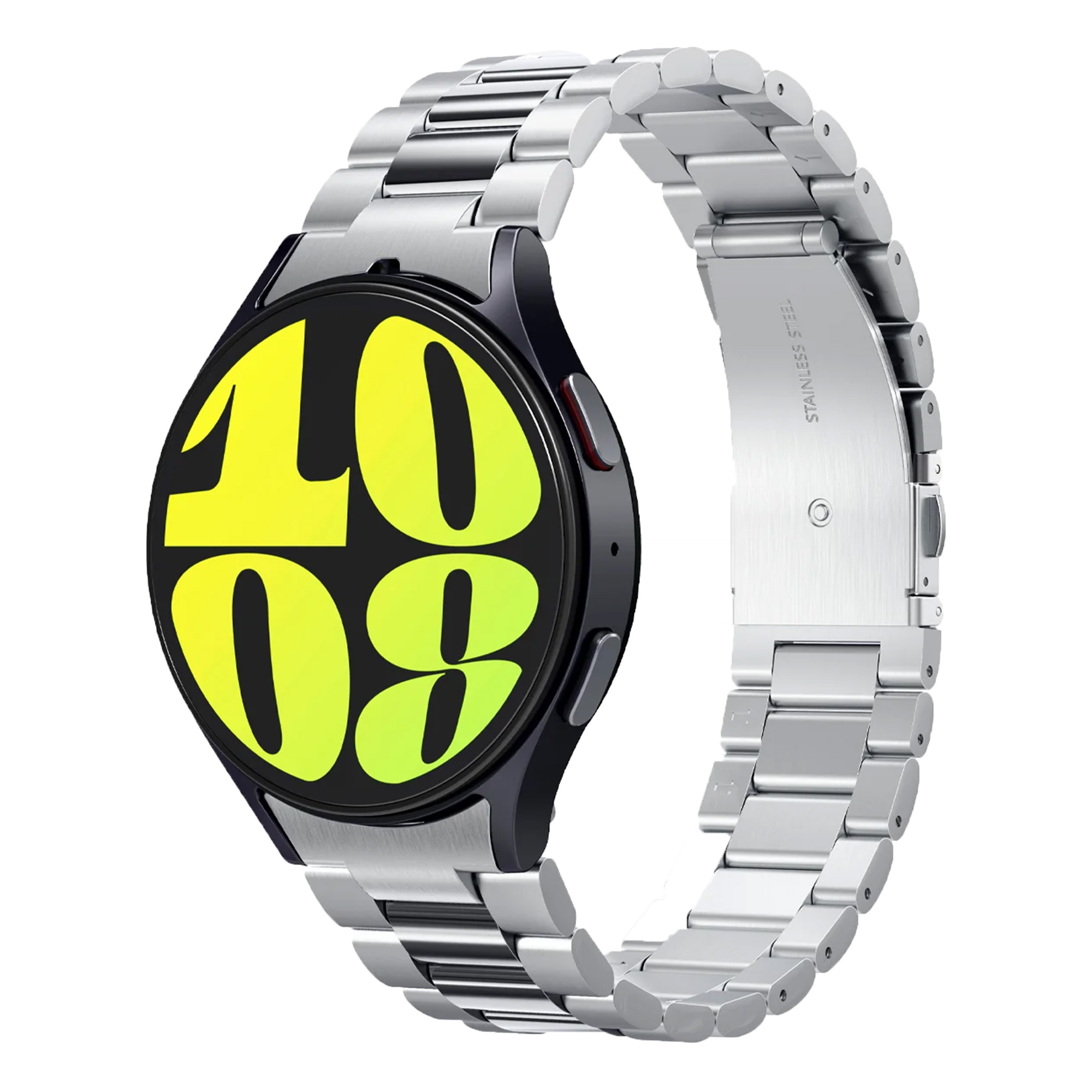 Spigen Bracelet Modern Fit en acier 316L Samsung Galaxy Watch 4 / 5 / 6 / 7 / FE (20 mm) - Silver